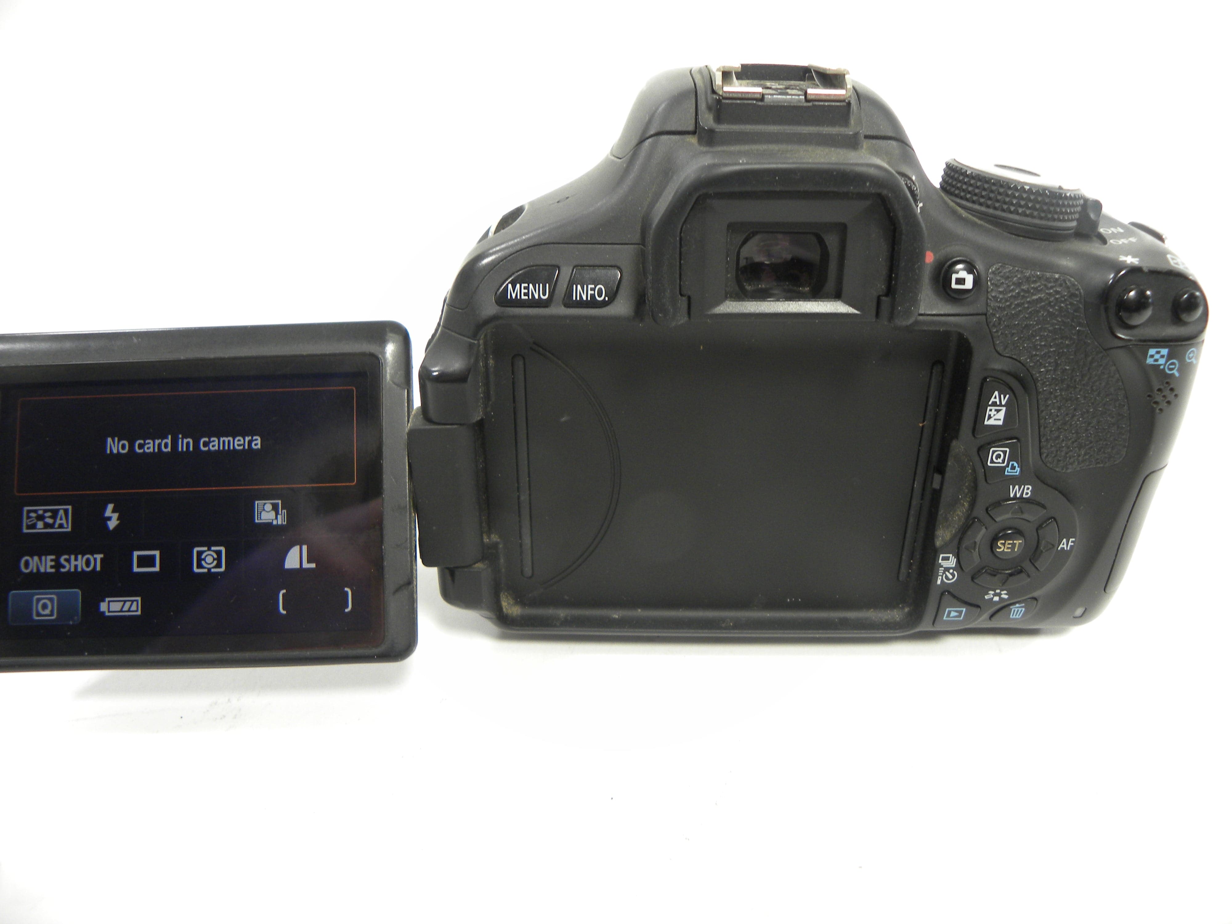 Canon EOS Rebel T3i 18.0mp Digital SLR w/EF-S 18-55 IS STM Shutter ct. 48,244