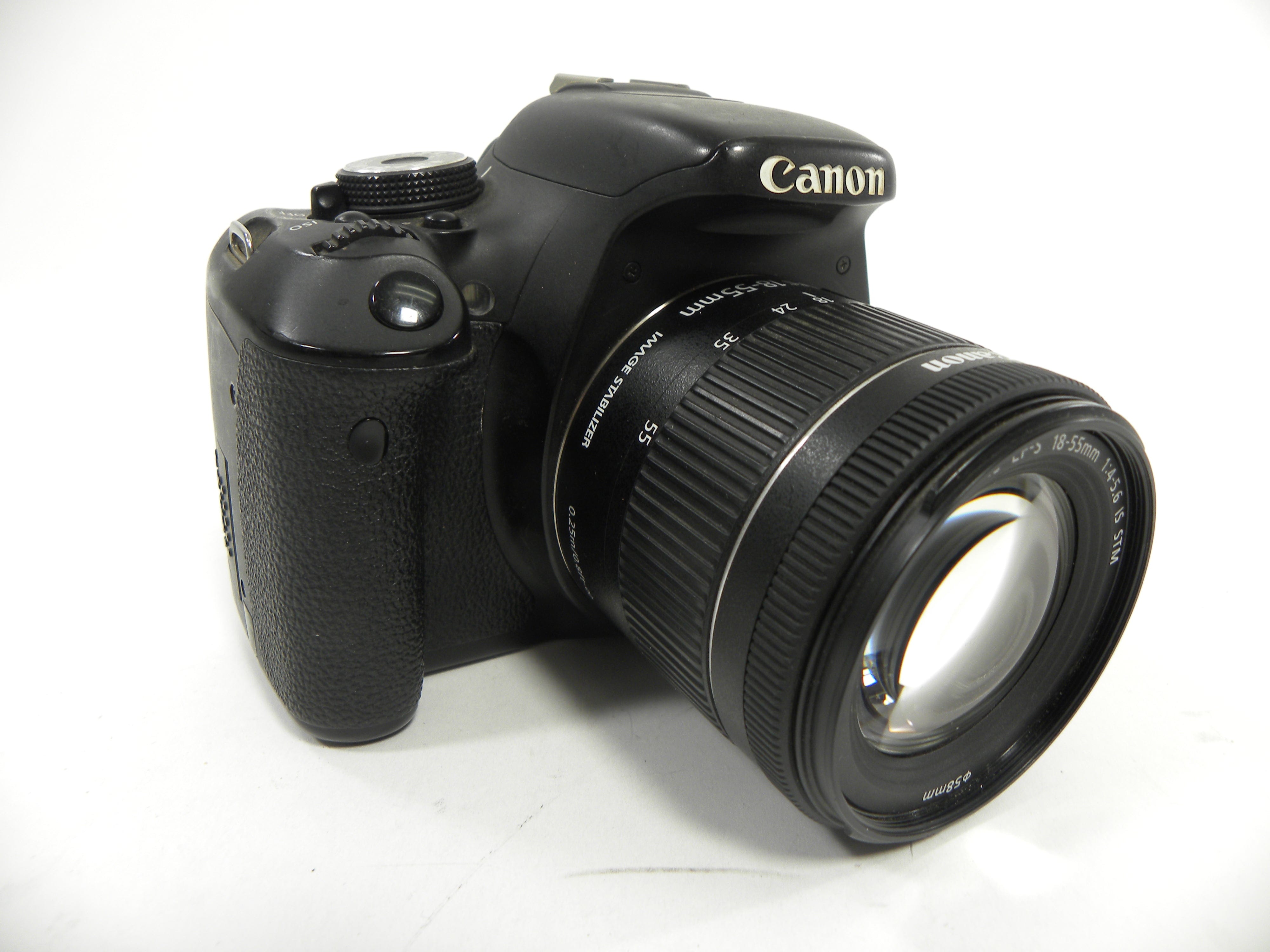 Canon EOS Rebel T3i 18.0mp Digital SLR w/EF-S 18-55 IS STM Shutter ct. 48,244