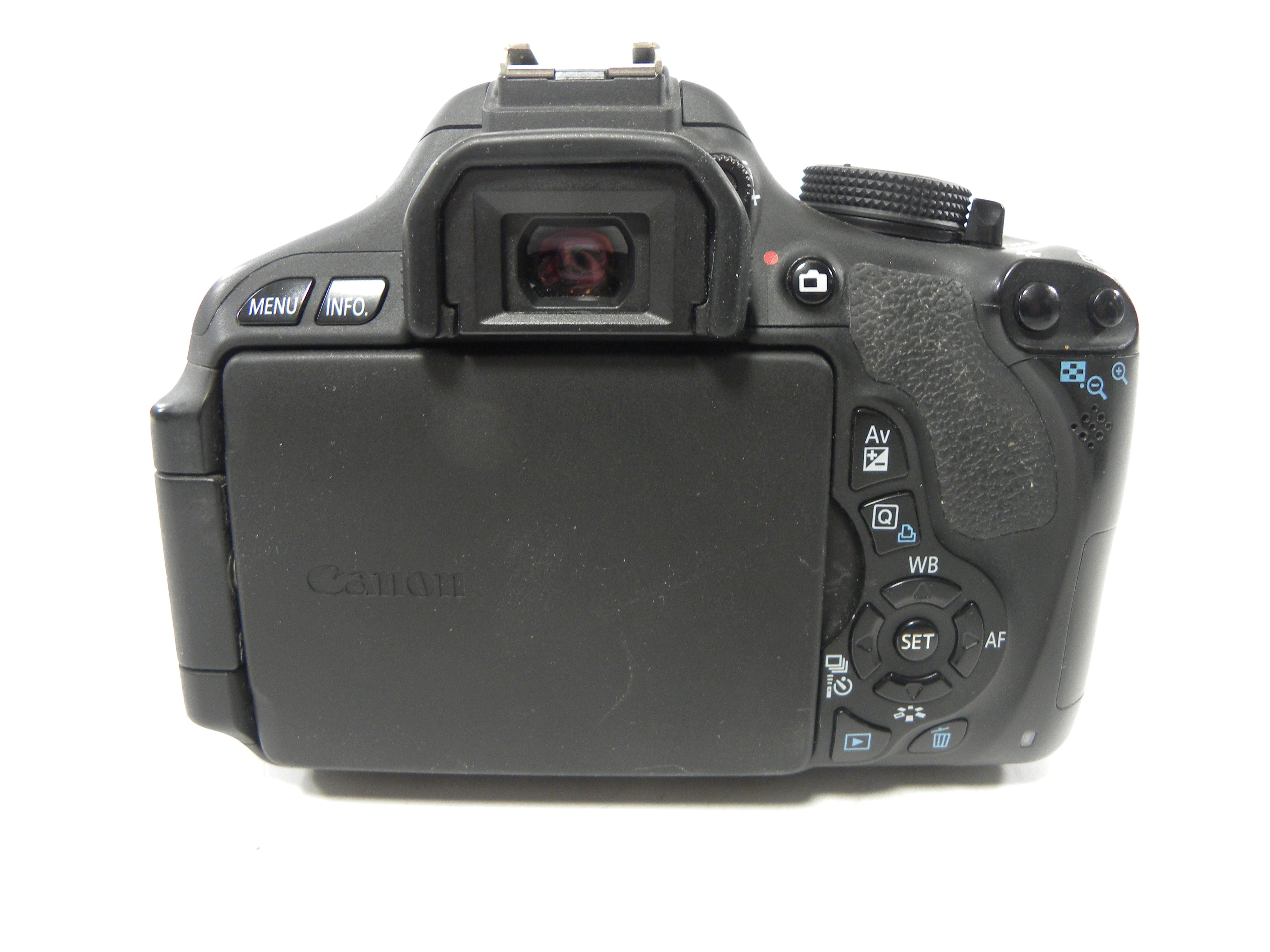 Canon EOS Rebel T3i 18mp Digital SLR w/EF-S 18-55 IS II Shutter Ct. 75,619