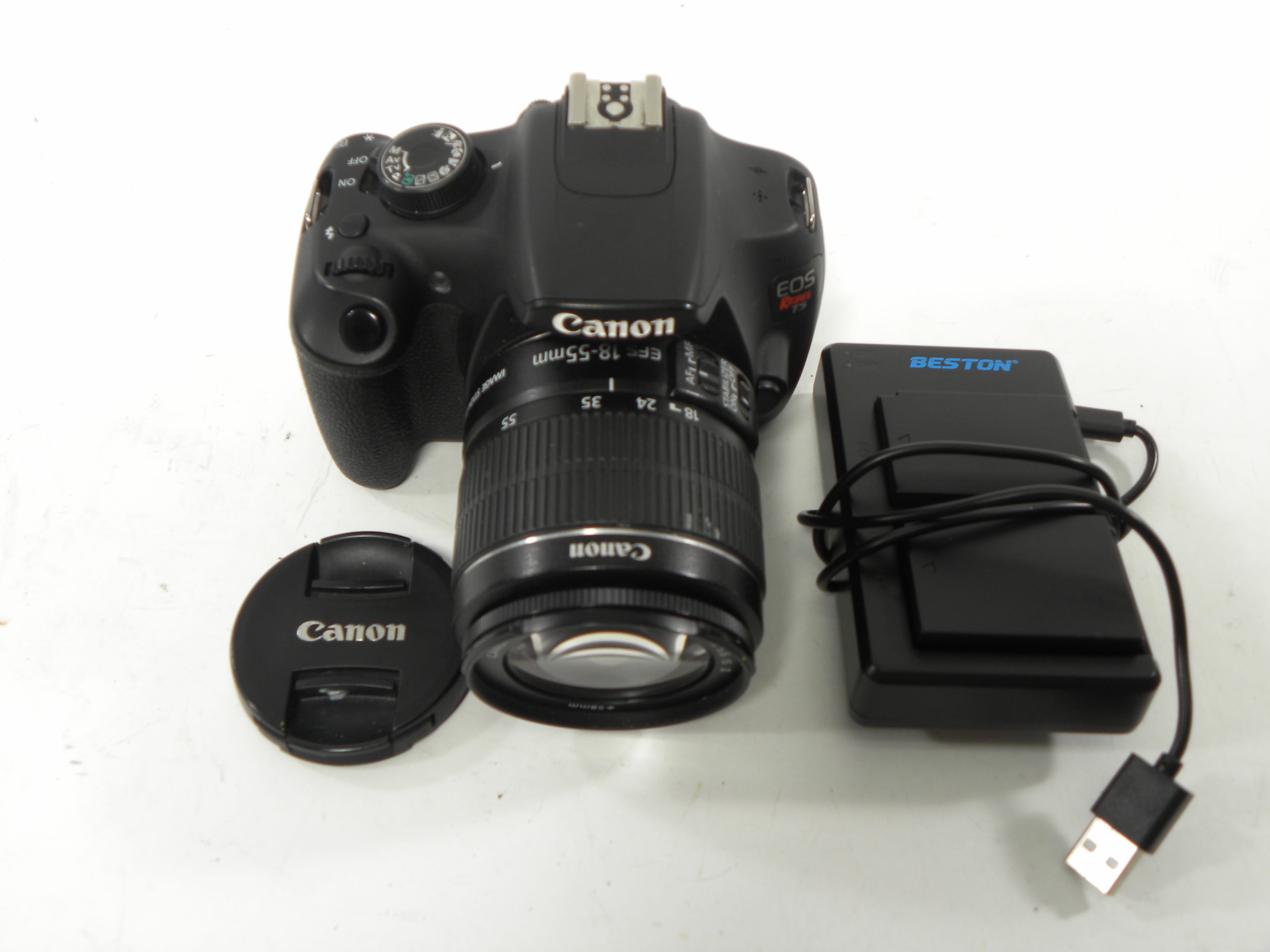 Canon EOS Rebel T5 18mp Digital SLR w/18-55 IS II Shutter Ct. 14,283
