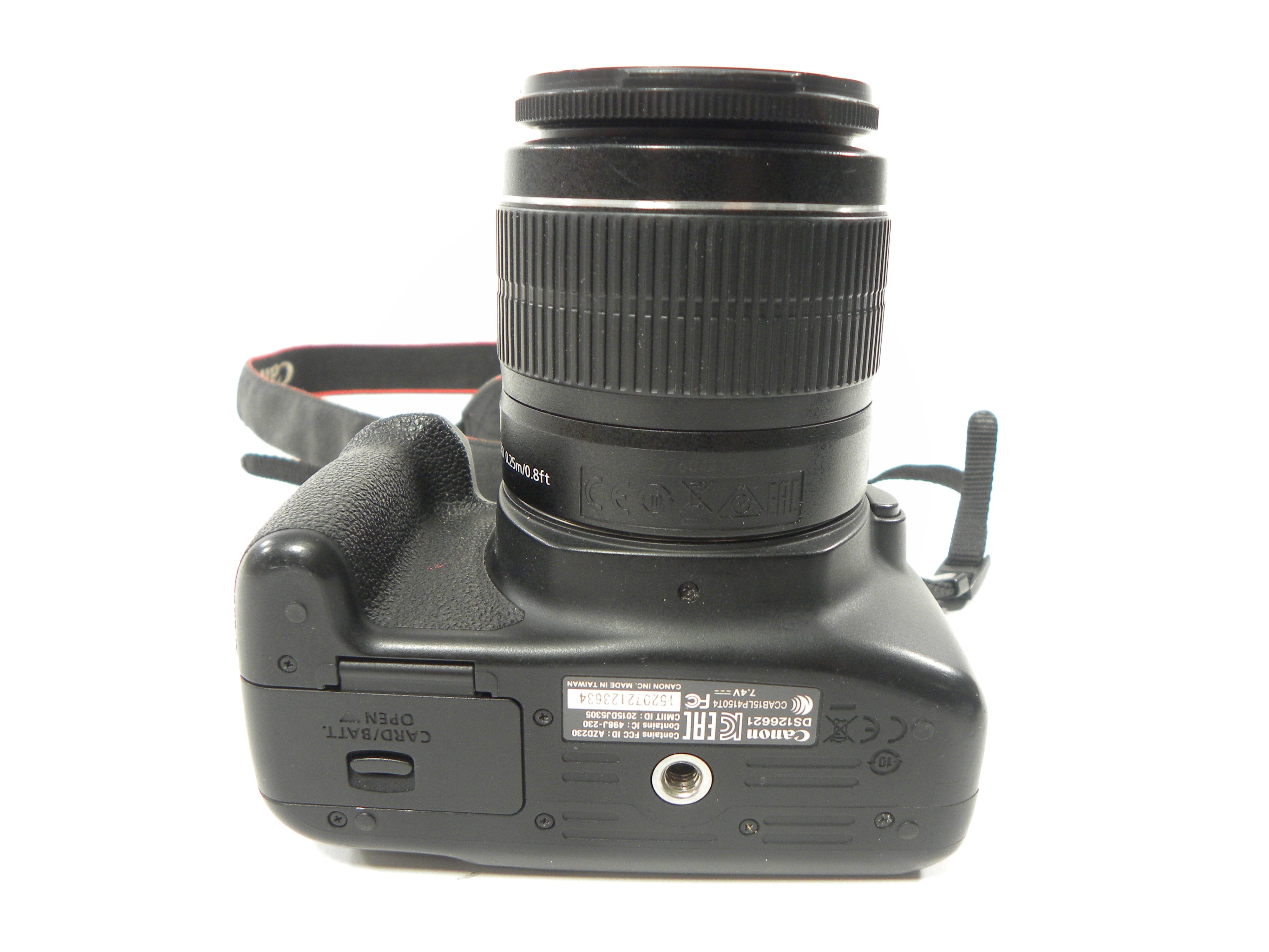 Canon EOS Rebel T6 18mp Digital SLR w/EF-S 18-55 IS II Shutter Ct. 38,086