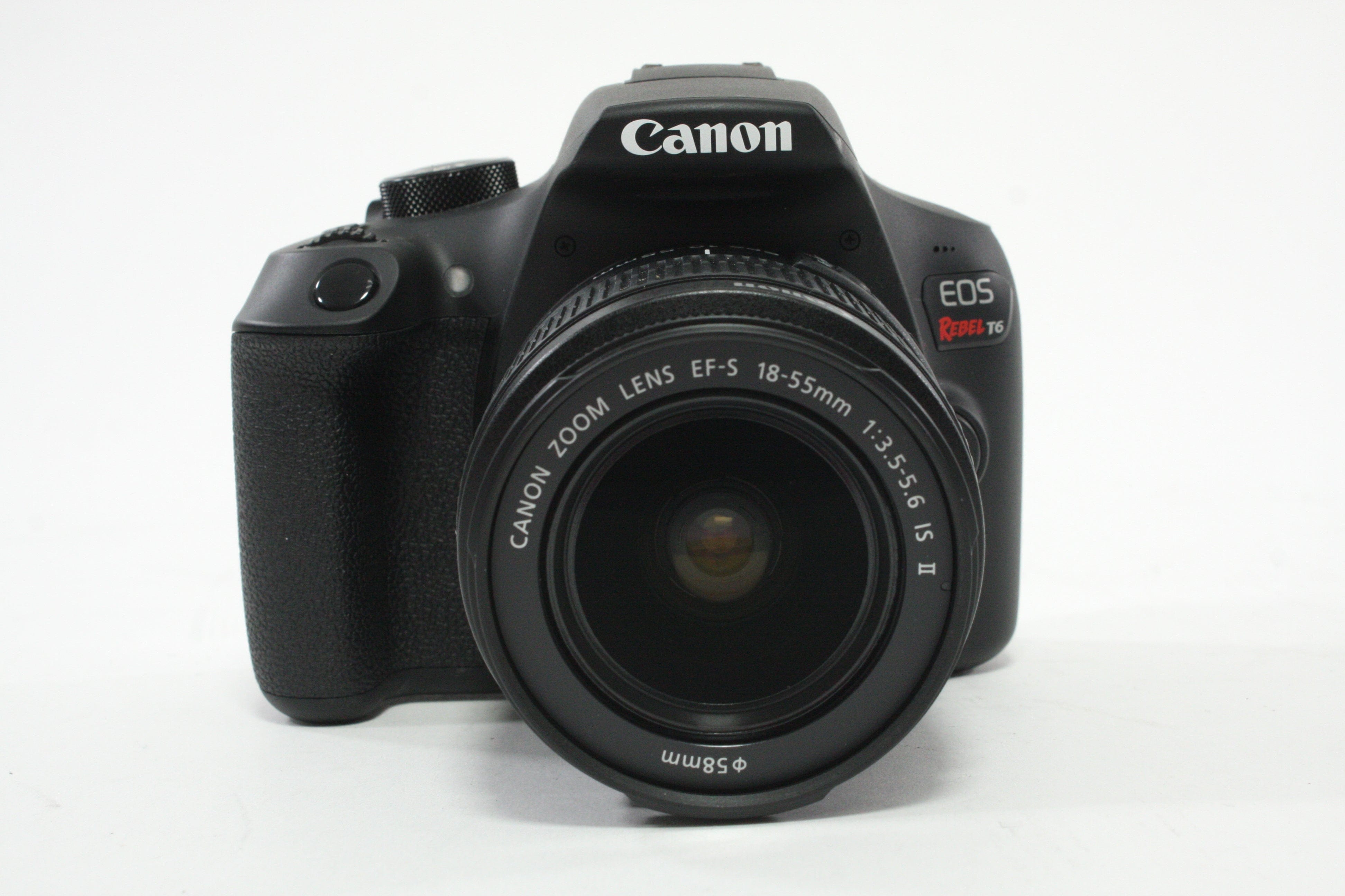 Canon EOS Rebel T6 DSLR Camera with 18-55mm f/3.5-5.6 IS II EF-S Lens with Shutter Count ONLY 388