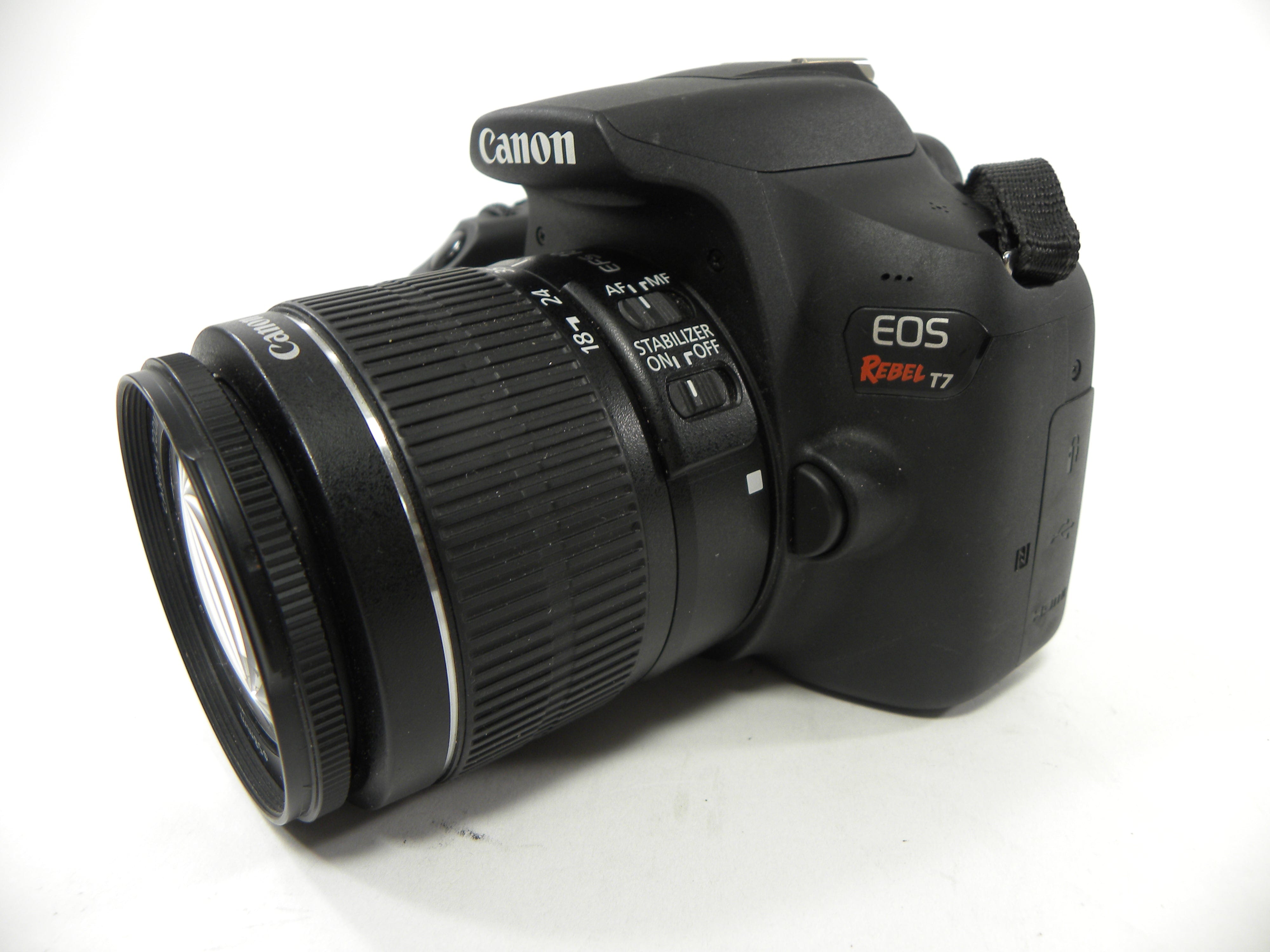 Canon EOS Rebel T7 24.1mp Digital SLR w/EF-S 18-55mm f3.5-5.6 IS II