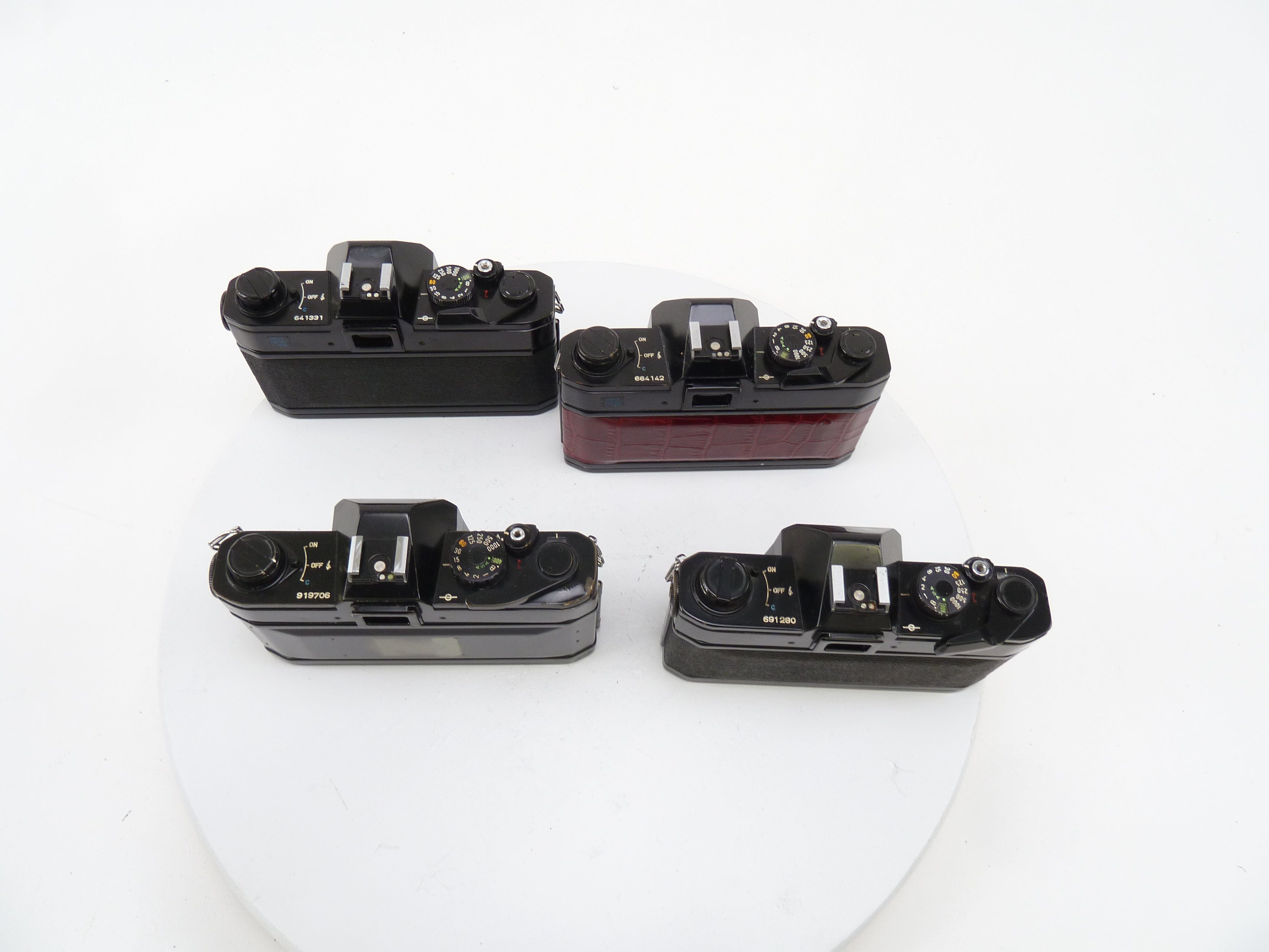 Canon FT Black Bodies, 4 of them, selling AS IS for PARTS ONLY