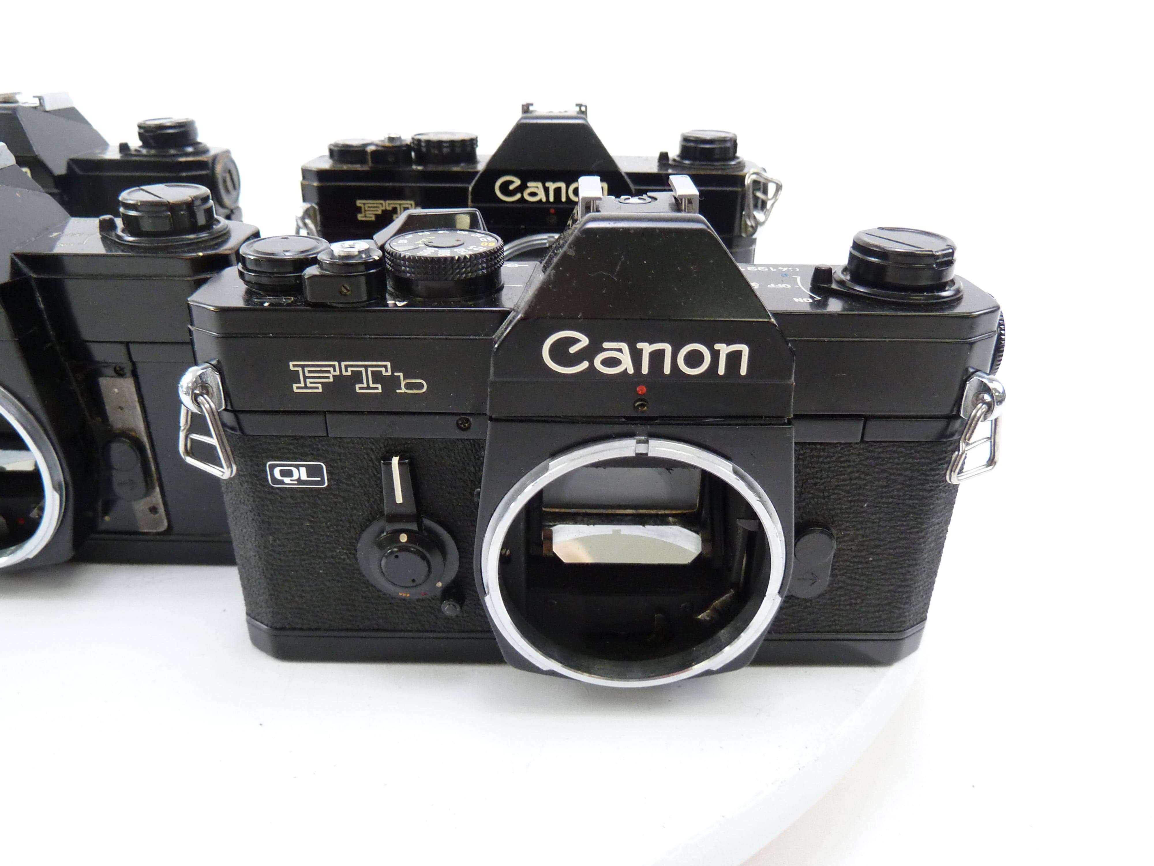 Canon FT Black Bodies, 4 of them, selling AS IS for PARTS ONLY