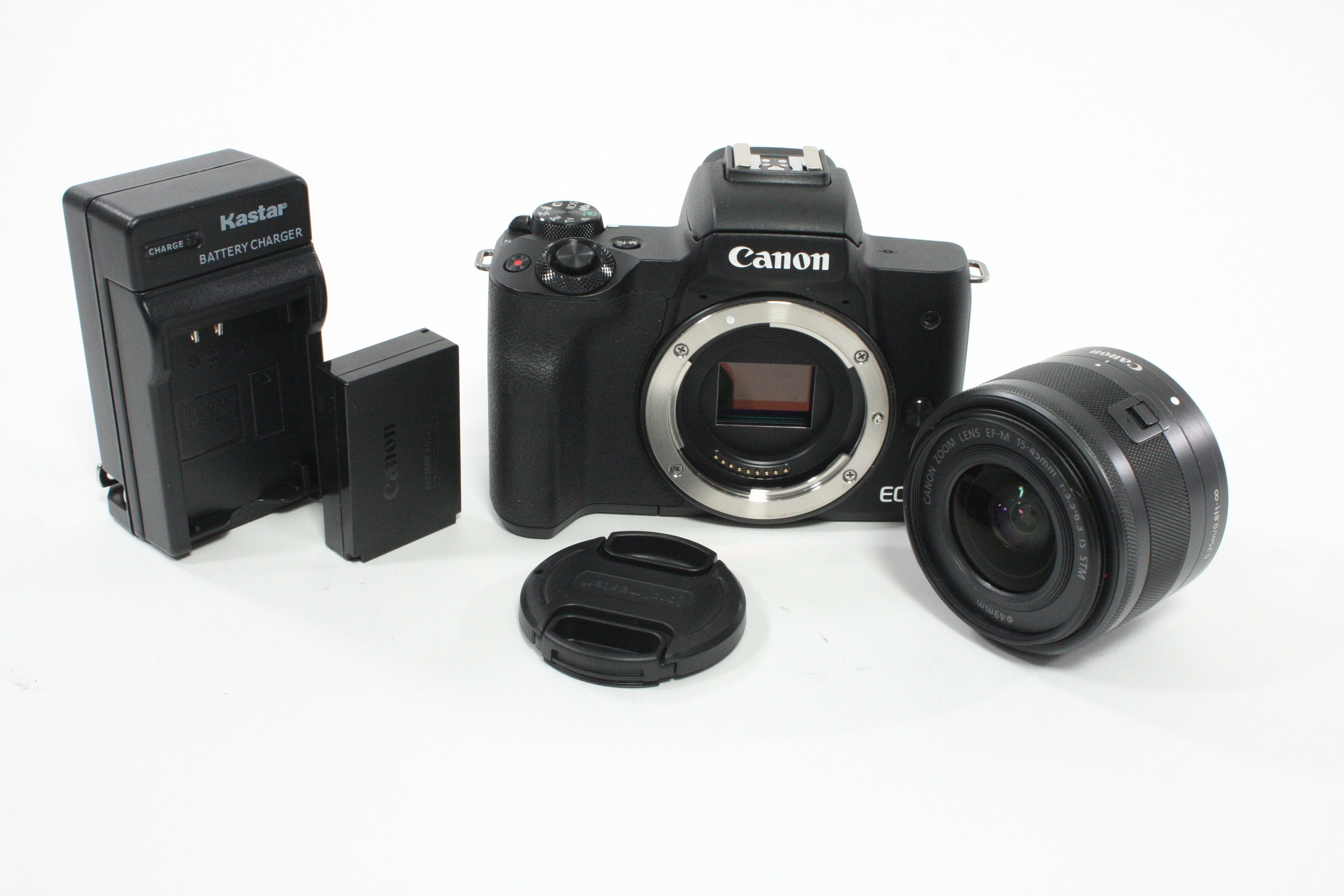 Canon M50 Mirrorless Digital Camera with 15-45mm f/3.5-6.3 IS STM Lens w/ Shutter Count