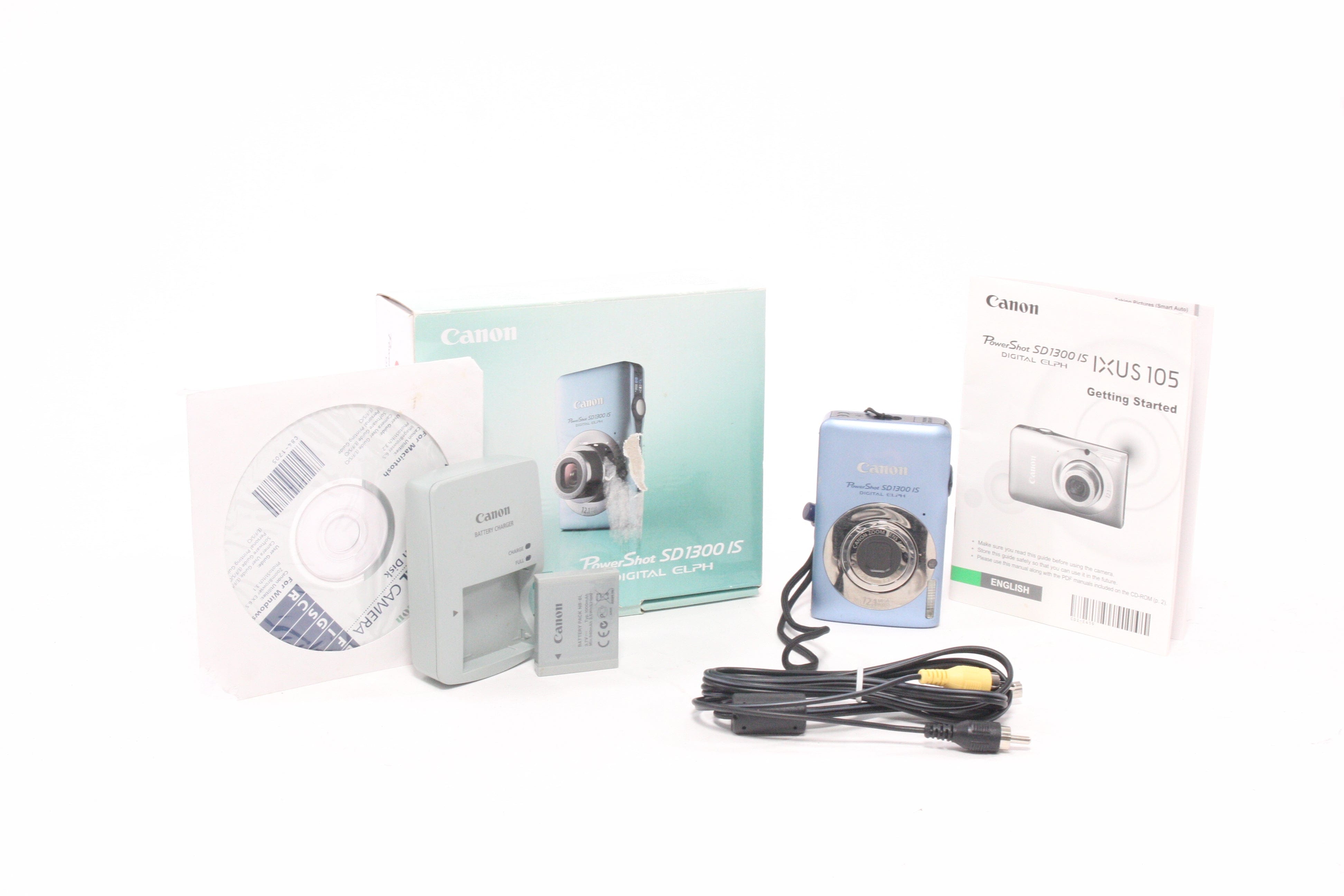 Canon PowerShot Elph SDI300 IS Digital Point-and-Shoot Camera 4x Zoom 12.1mp (Blue)