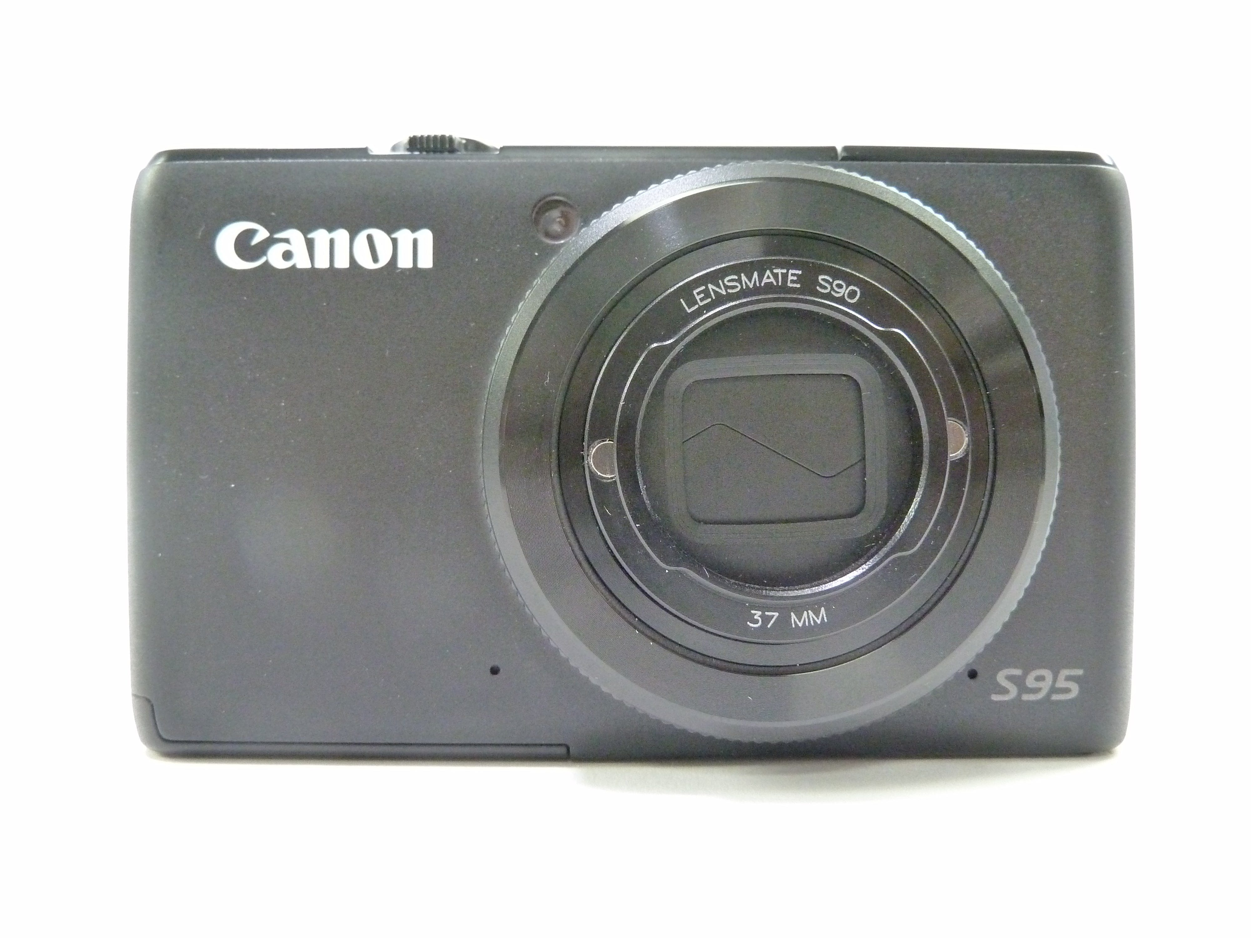 Canon PowerShot S95 Digital Camera with Lensmate S90 37mm Adapter - Black