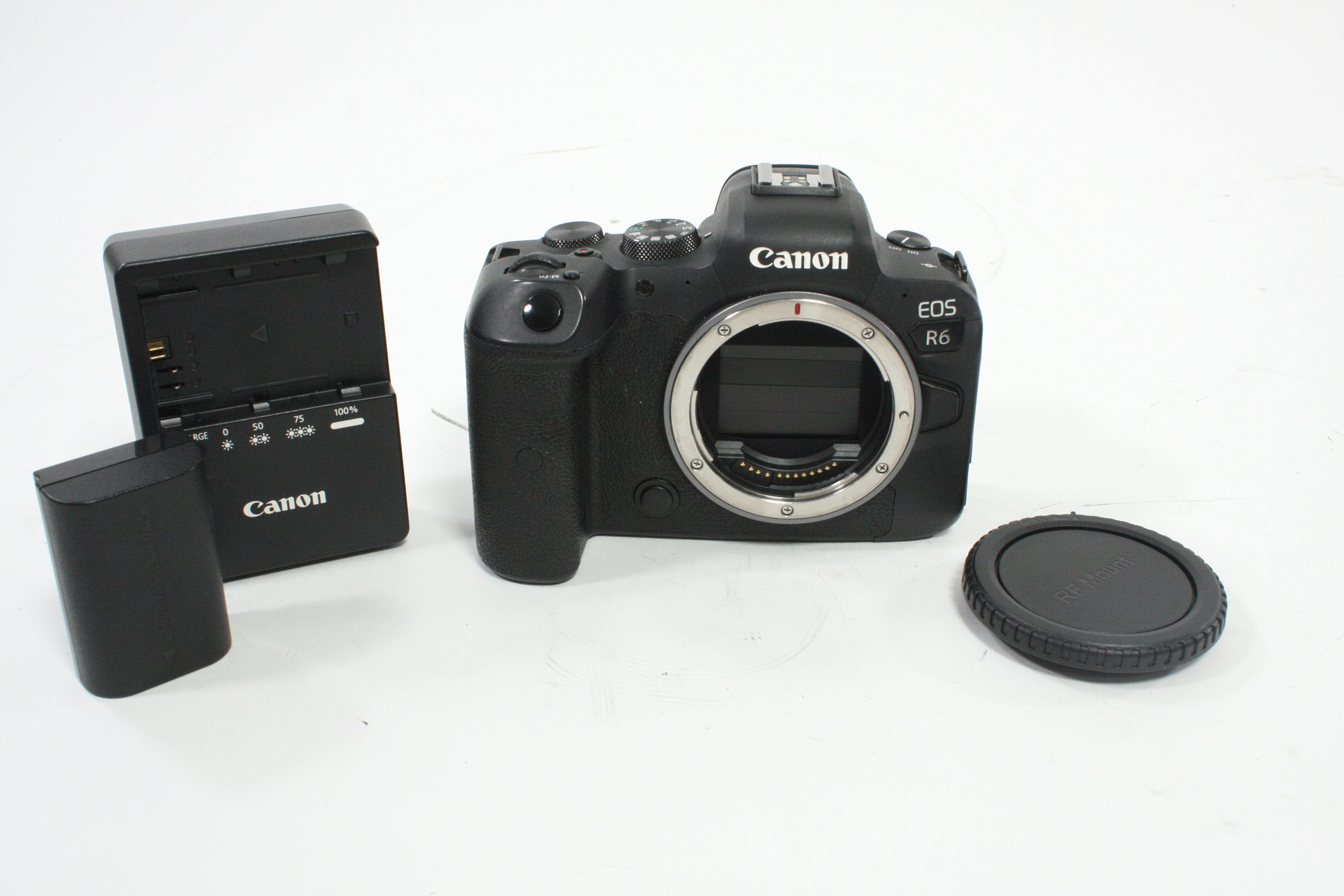 Canon R6 Mirrorless Camera Body with a Shutter Count of less than 18,000 (6% Shutter Life)