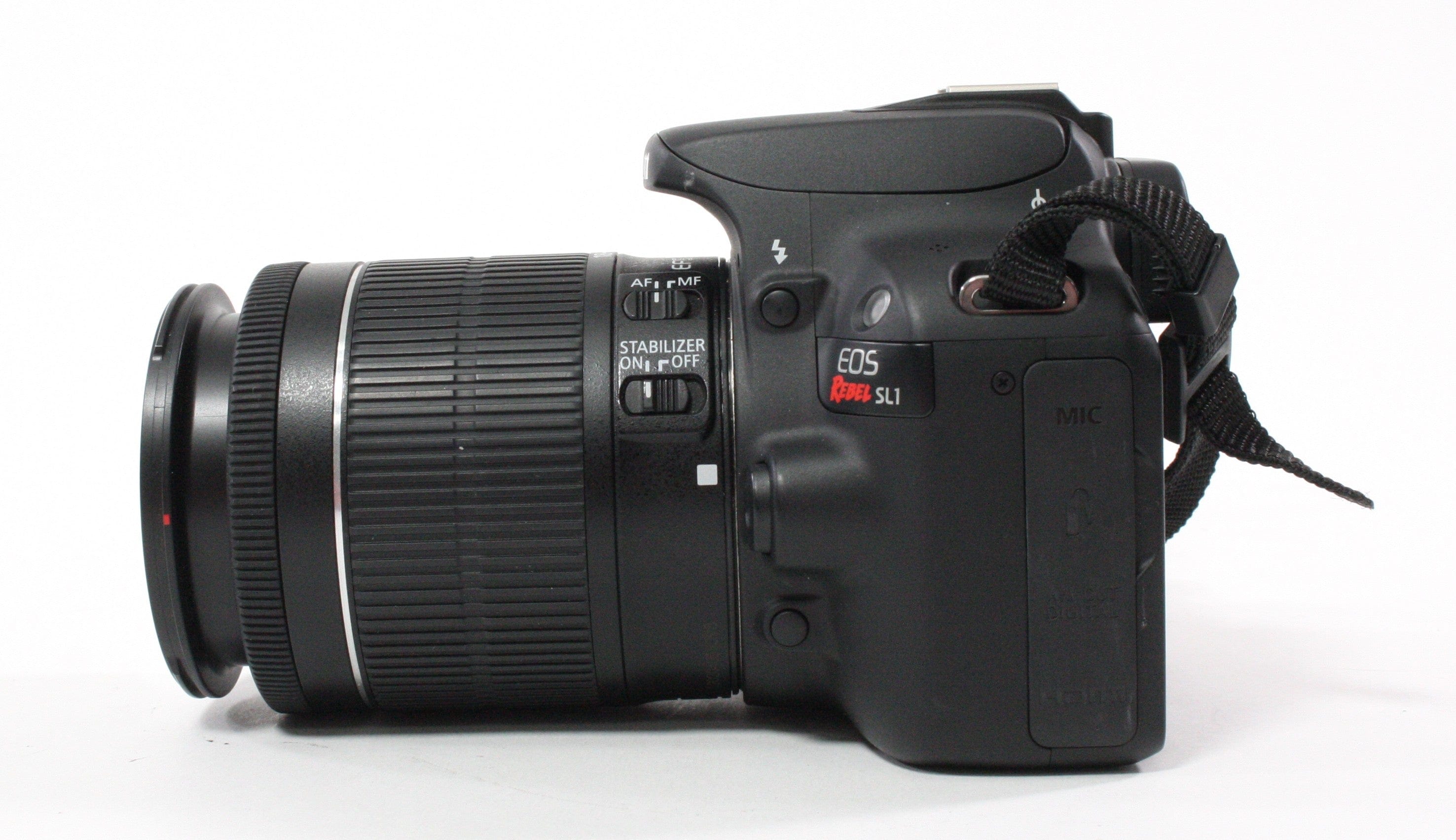 Canon Rebel SL1 EOS 100D DSLR Camera with 18-55 f/3.5-5.6 STM Lens with Shutter Count 4,891