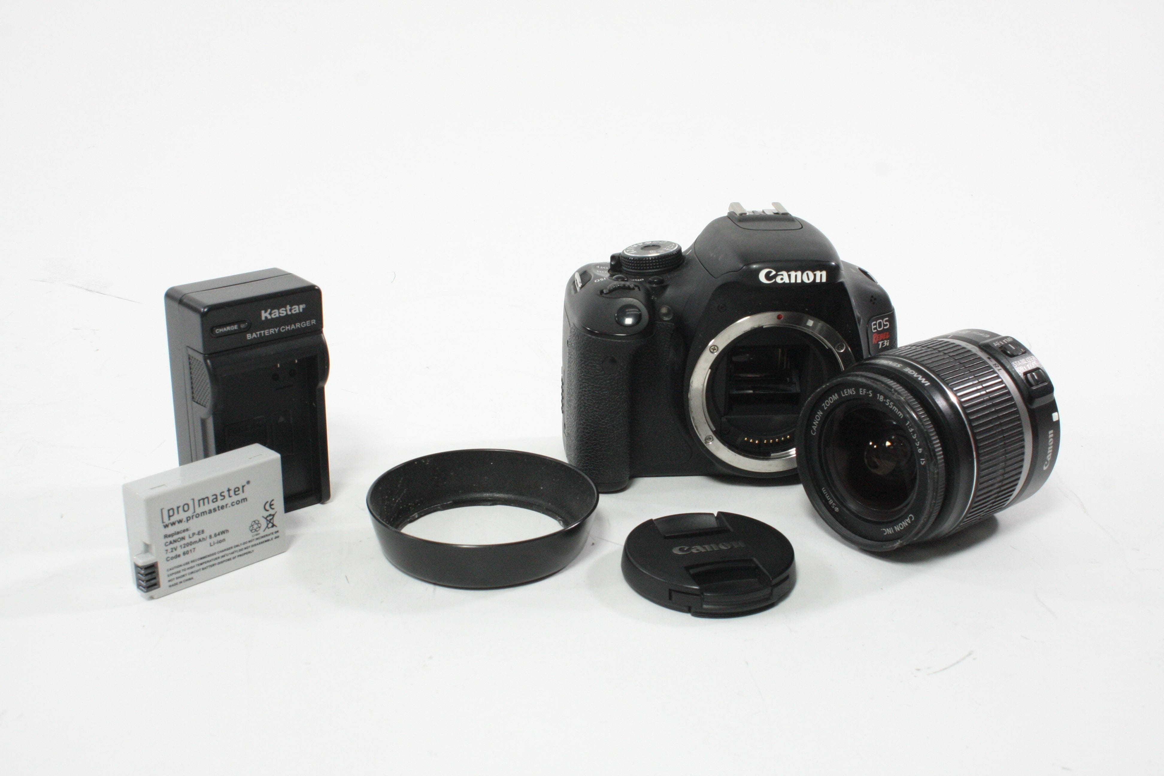 Canon Rebel T3i Digital Camera with 18-55mm f/3.5-5.6 IS II Lens Shutter Count 18,197