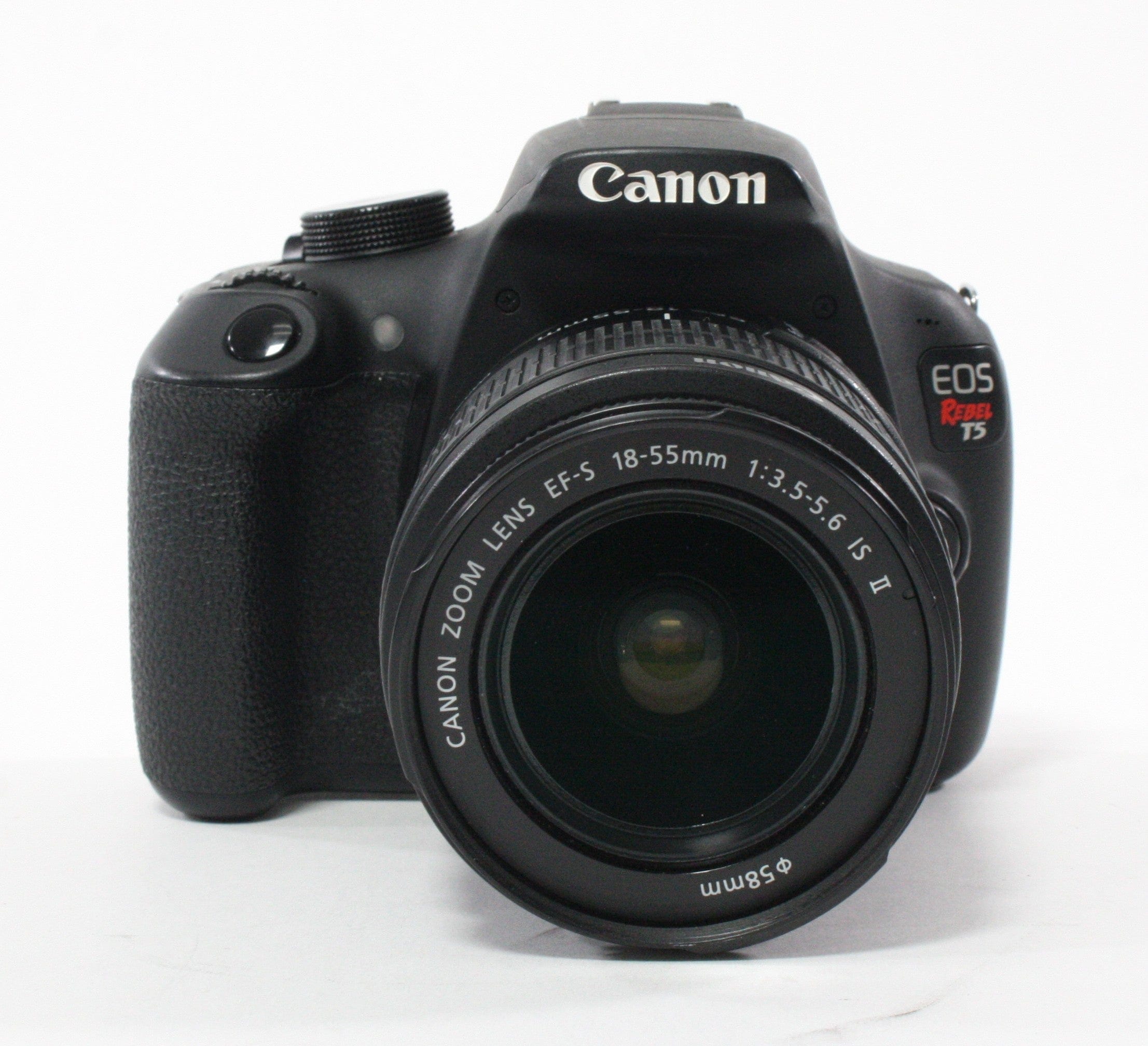 Canon Rebel T5 Digital Camera with EFS 18-55mm f/3.5-5.6 IS II Lens with Shutter Count 27,377