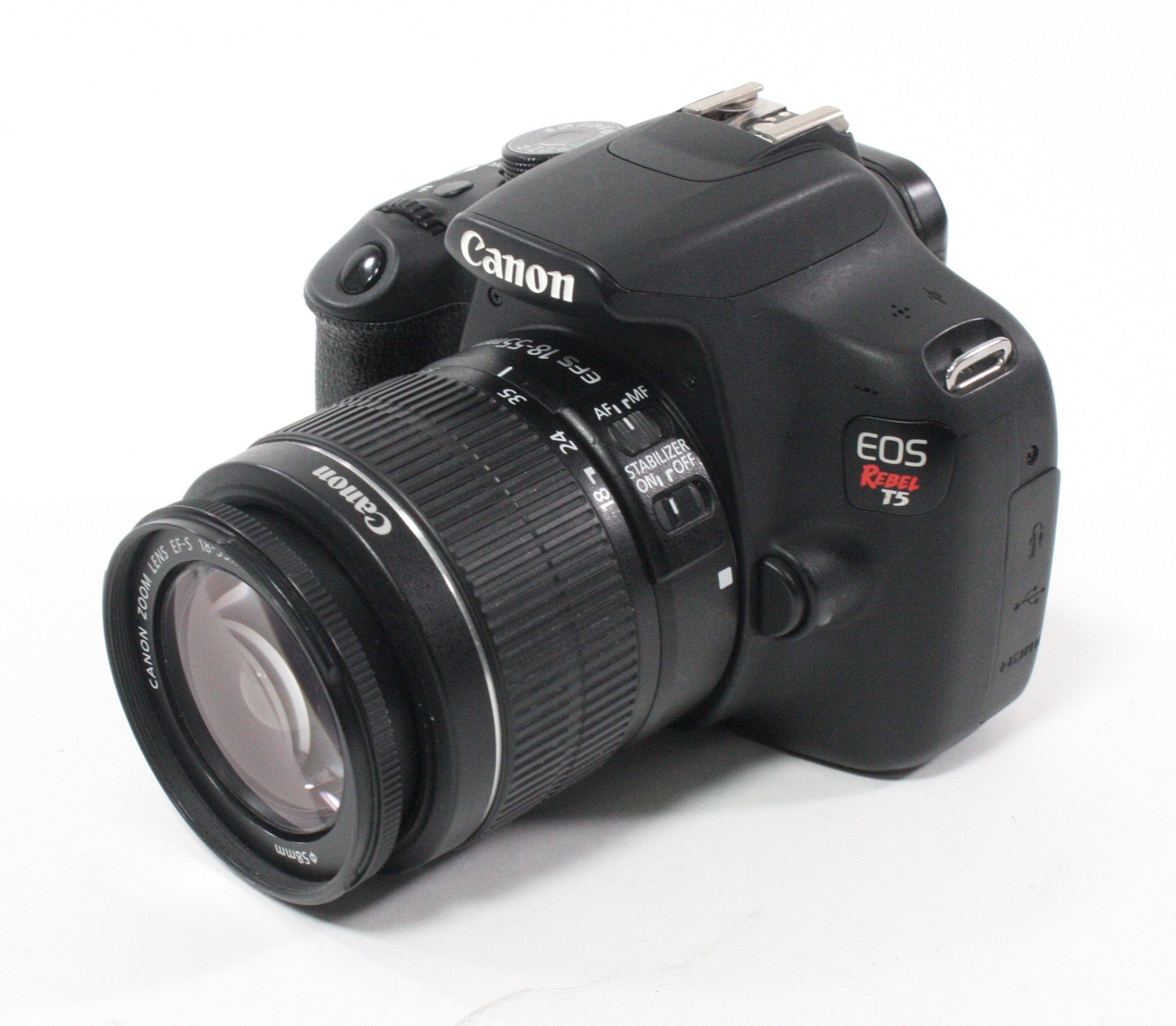 Canon Rebel T5 Digital Camera with EFS 18-55mm f/3.5-5.6 IS II Lens with Shutter Count 27,377