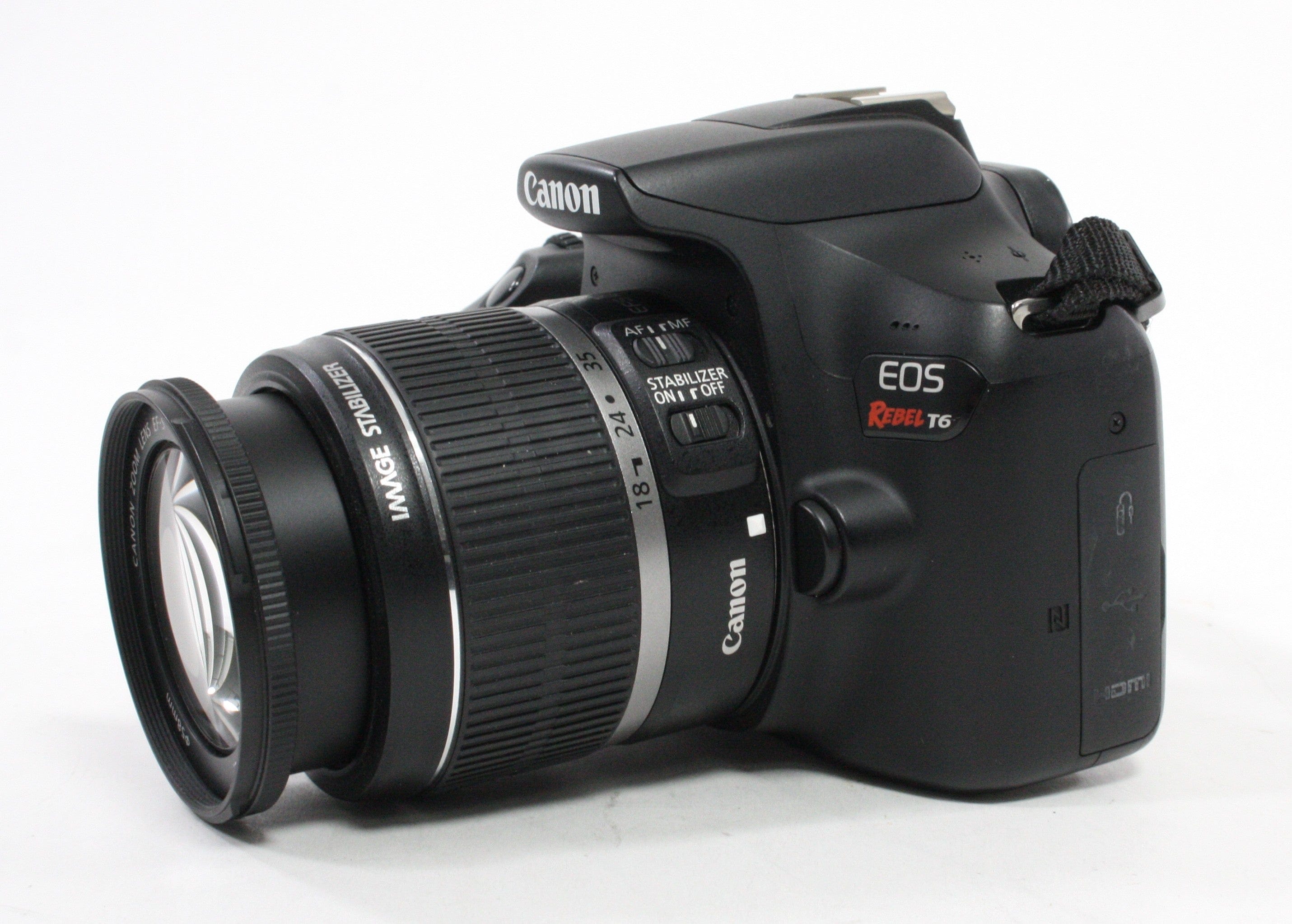 Canon Rebel T6 Digital SLR with 18-55mm f/3.5-5. IS II Lens SC 3484