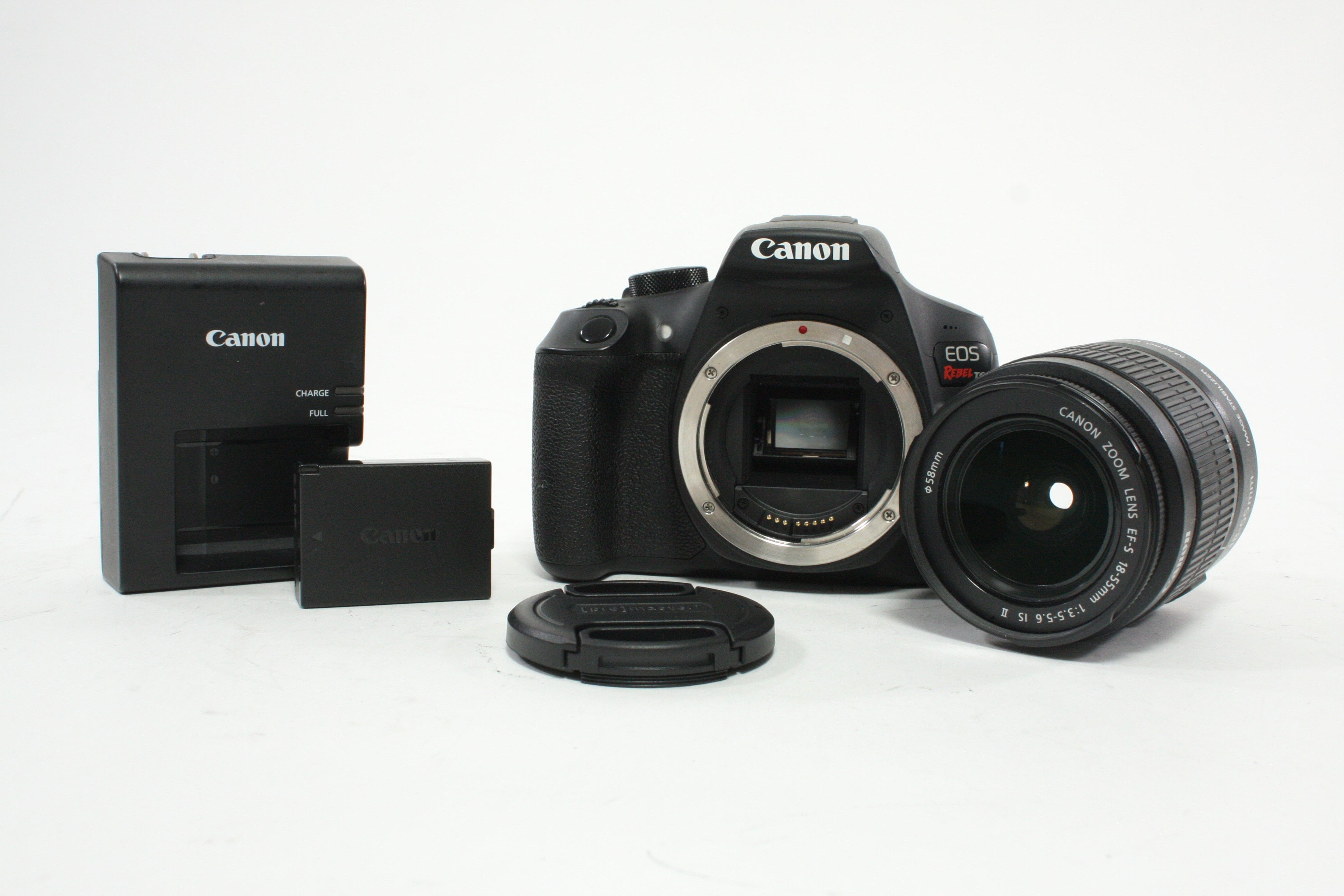 Canon Rebel T6 DSLR Camera with 18-55mm f/3.5-5.6 IS II EF-S Lens with a Shutter Count of 7,362