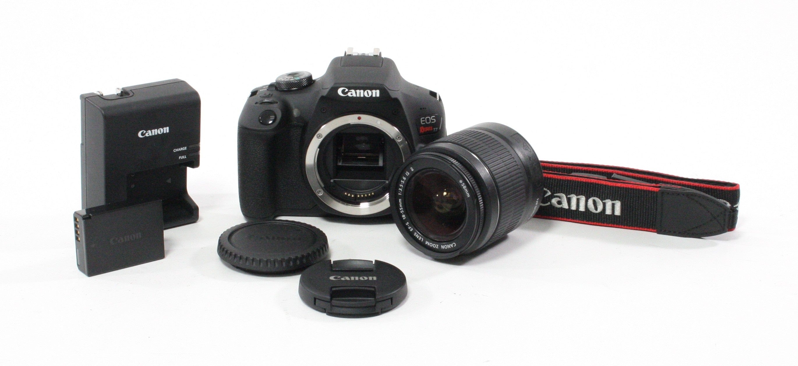 Canon Rebel T7 Digital SLR w/ 18-55mm f/3.5-5.6 IS II Lens Shutter Count 351
