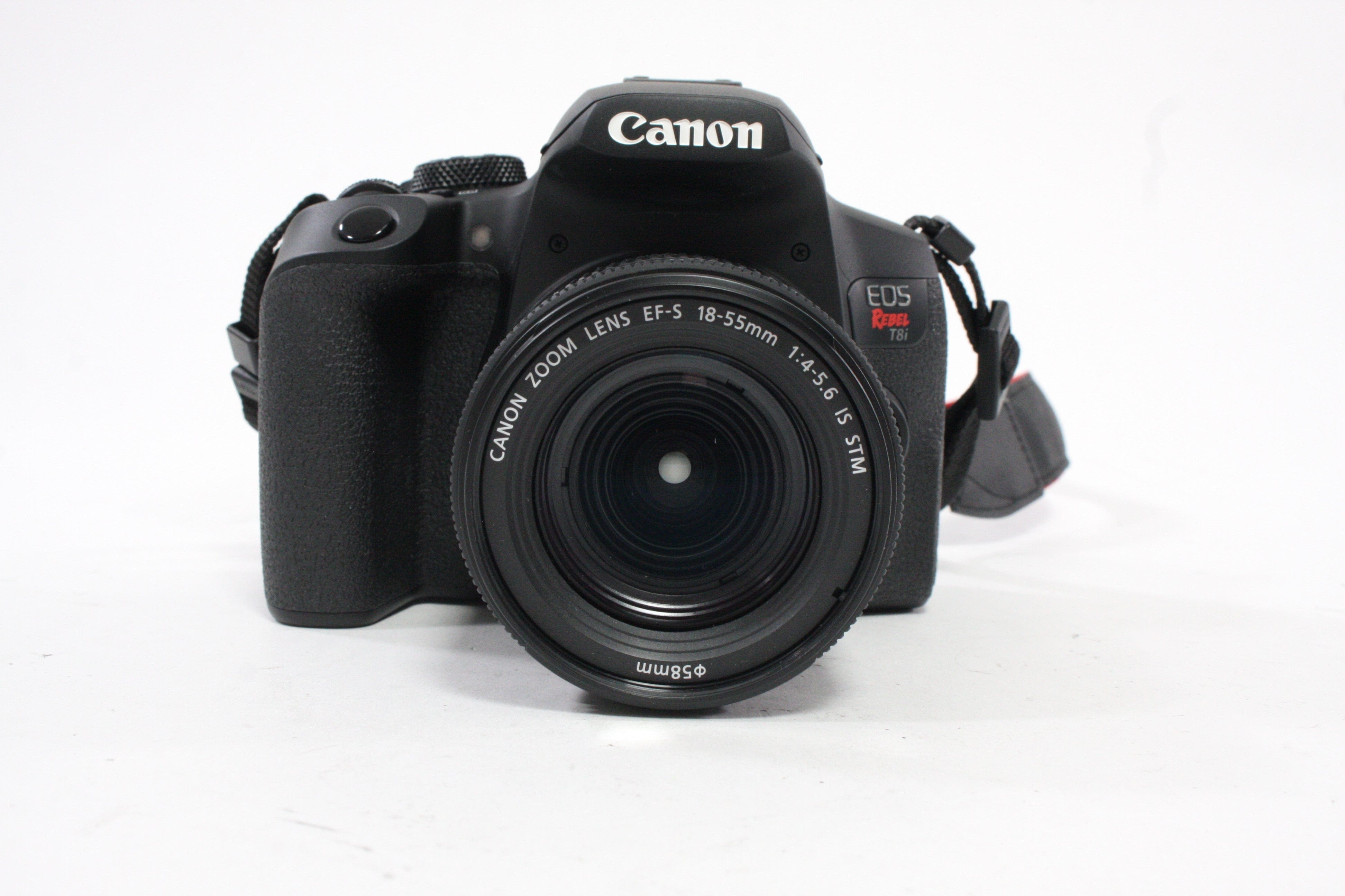 Canon Rebel T8i DSLR Camera with 18-55 f/4-5.6 IS STM Lens with Shutter Count Less Than 9,000