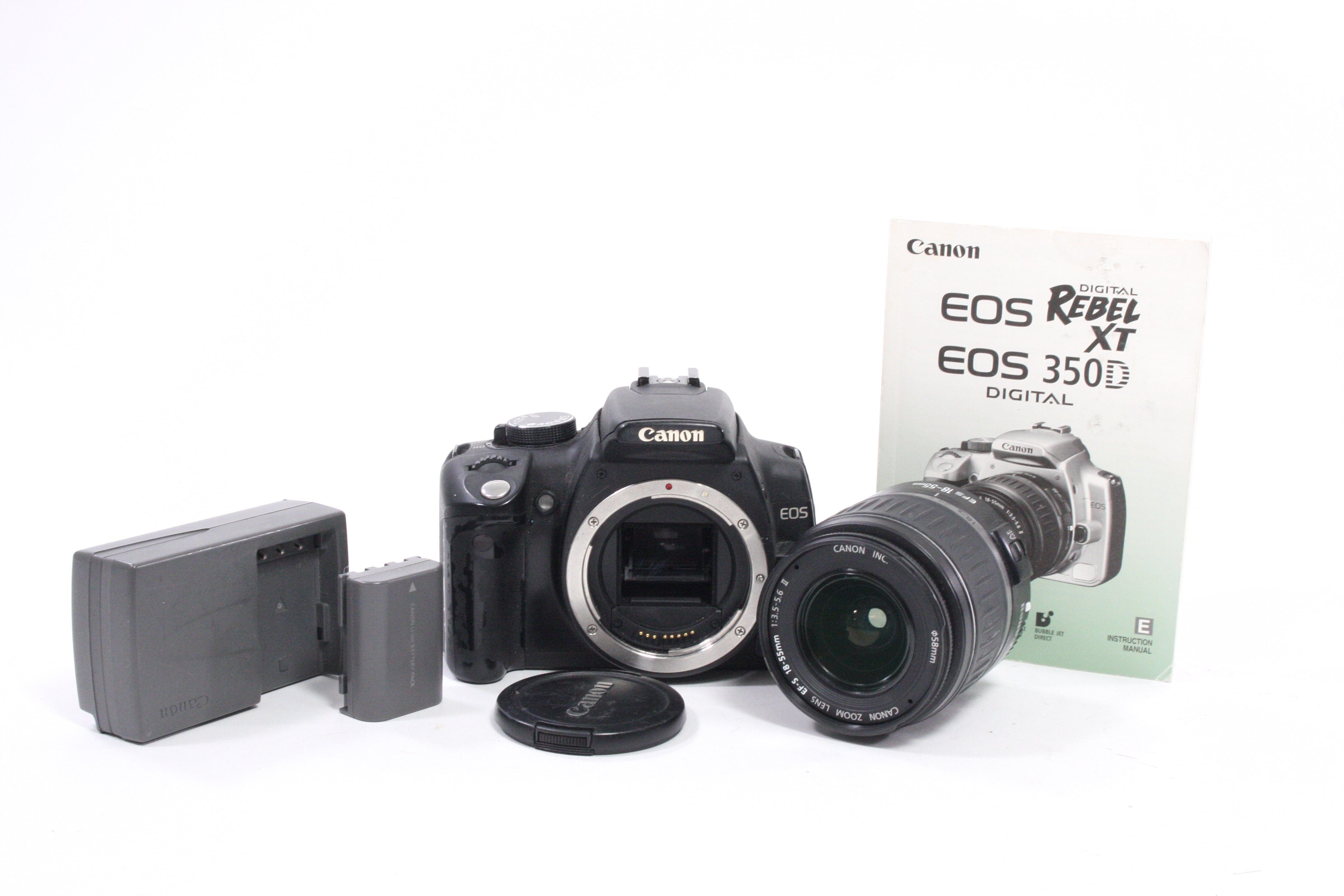 Canon Rebel XT DSLR with 18-55mm f/3.5-5.6 II Lens