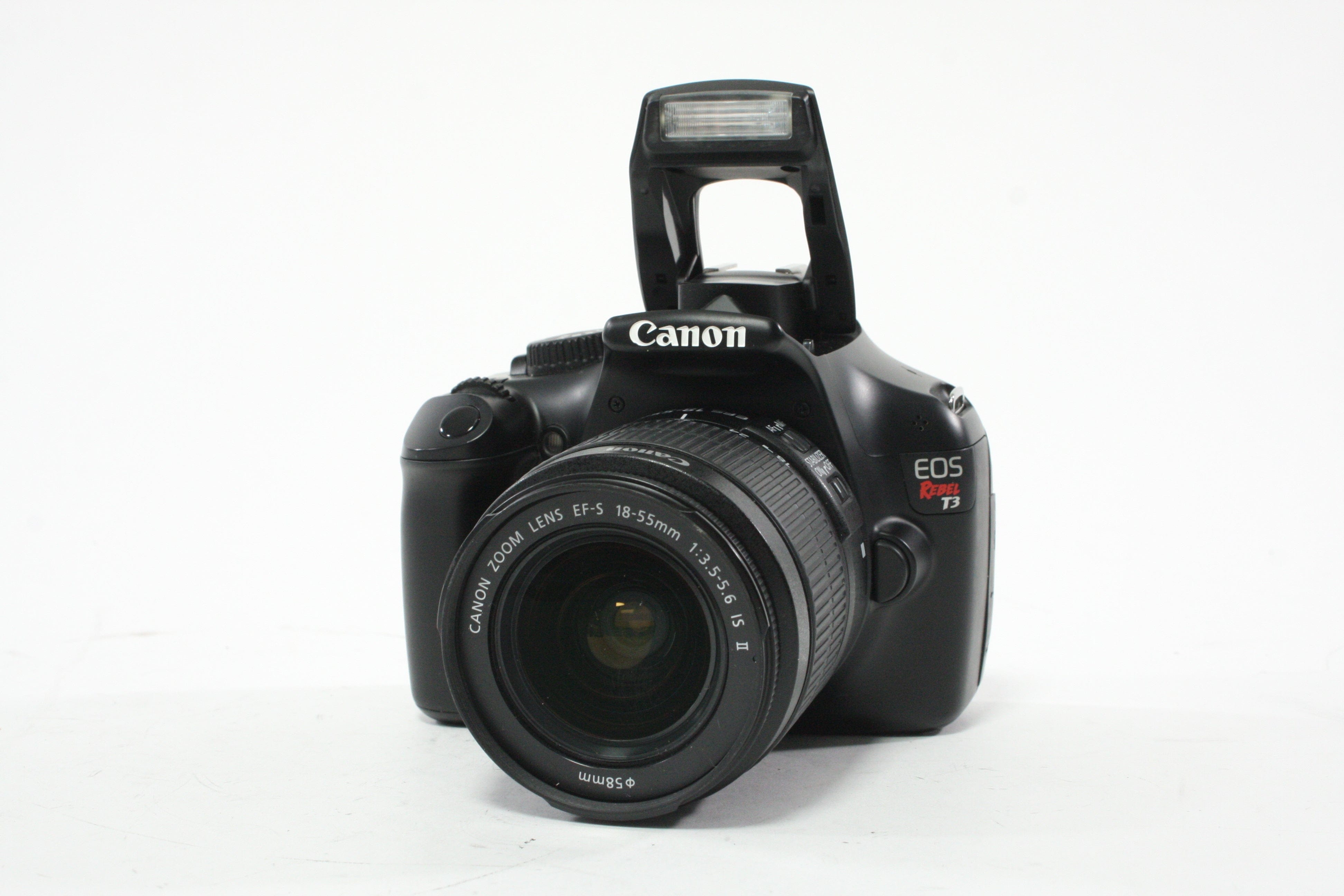 Canon T3 DSLR Camera with 18-55mm f/3.5-5.6 IS II EF-S Lens and Shutter Count 9,332