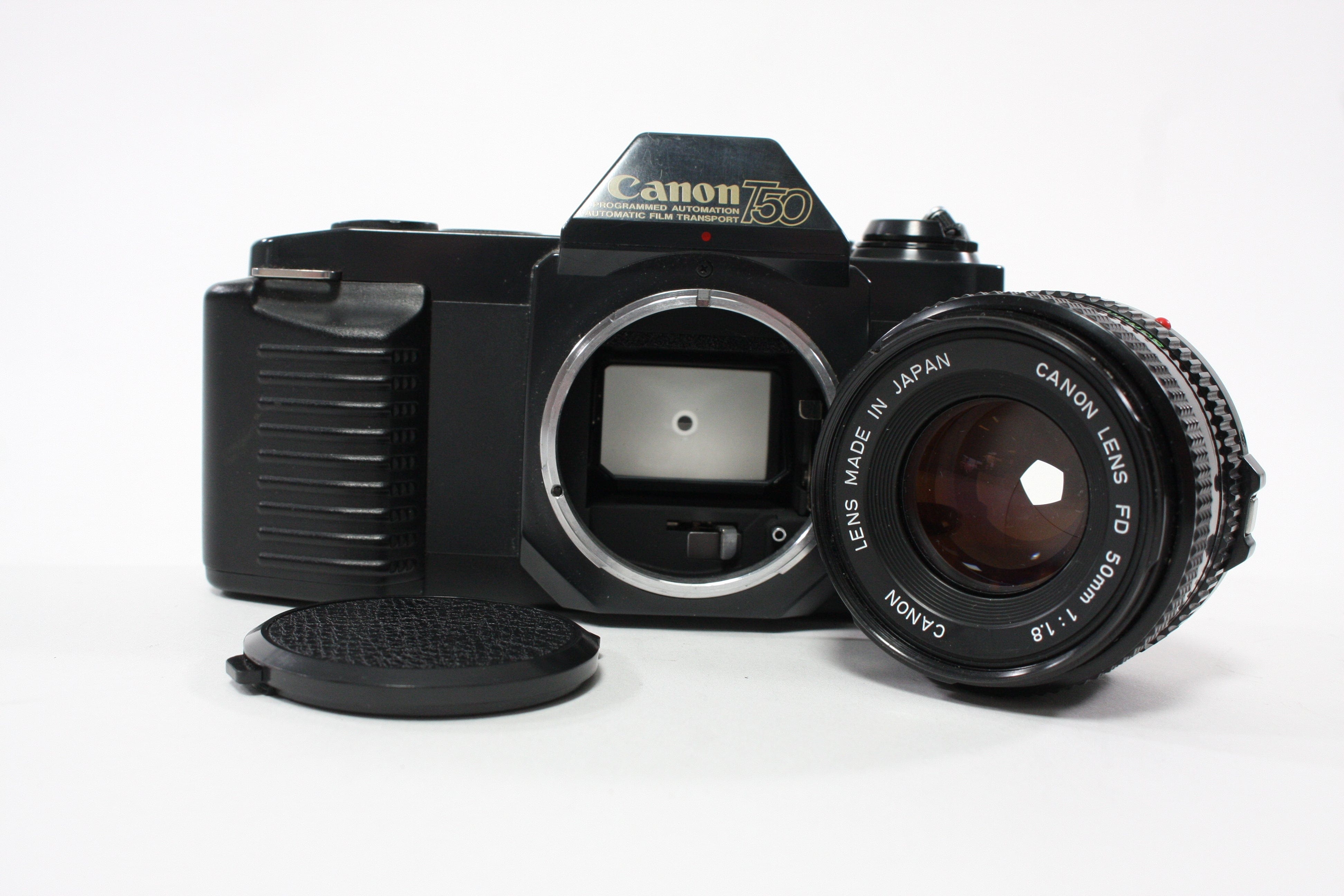 Canon T50 35mm SLR Camera with 50mm f/1.8 FD Lens