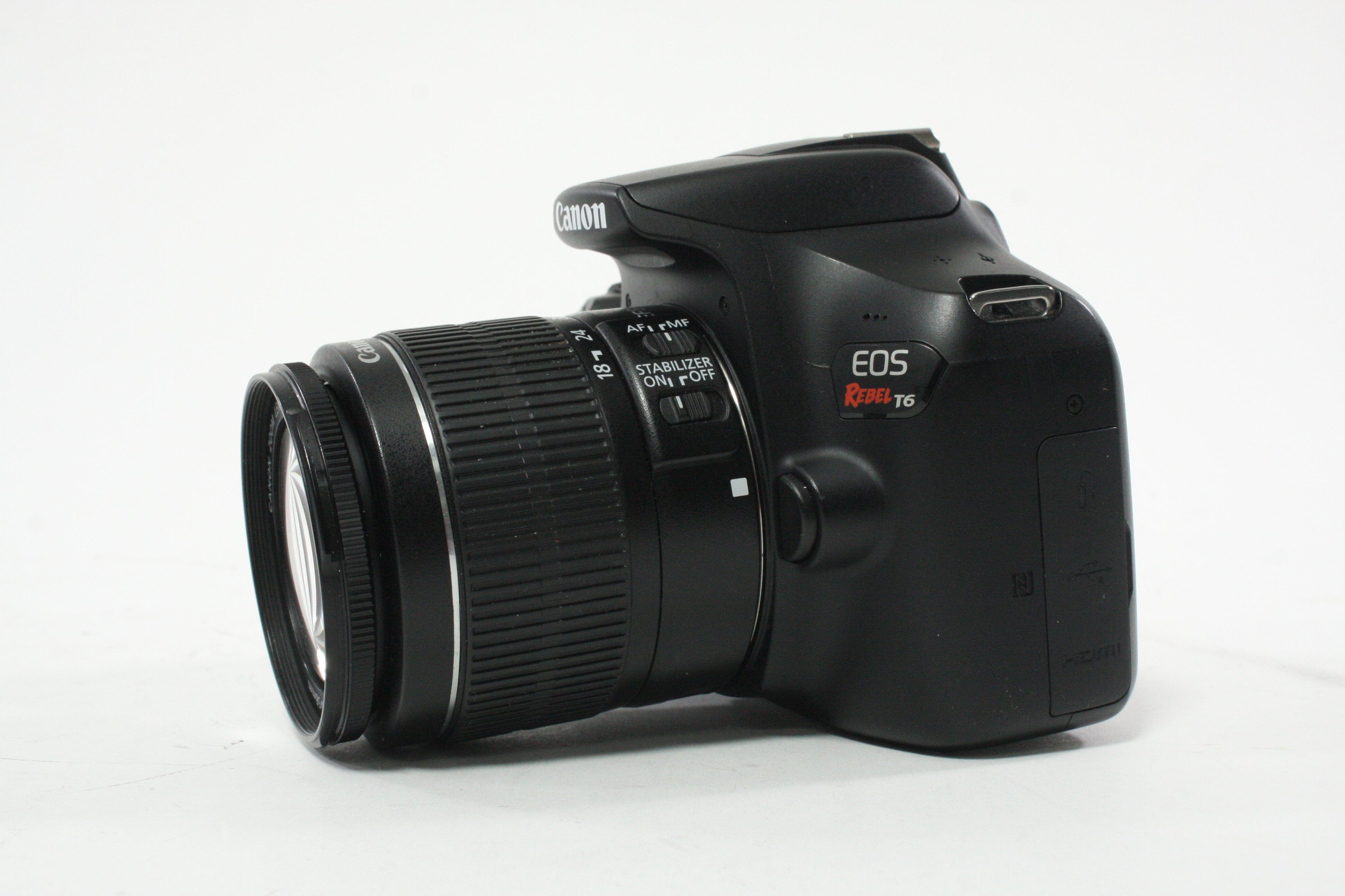 Canon T6 DSLR Camera with 18-55mm f/3.5-5.6 IS II Lens with Shutter Count 8,616