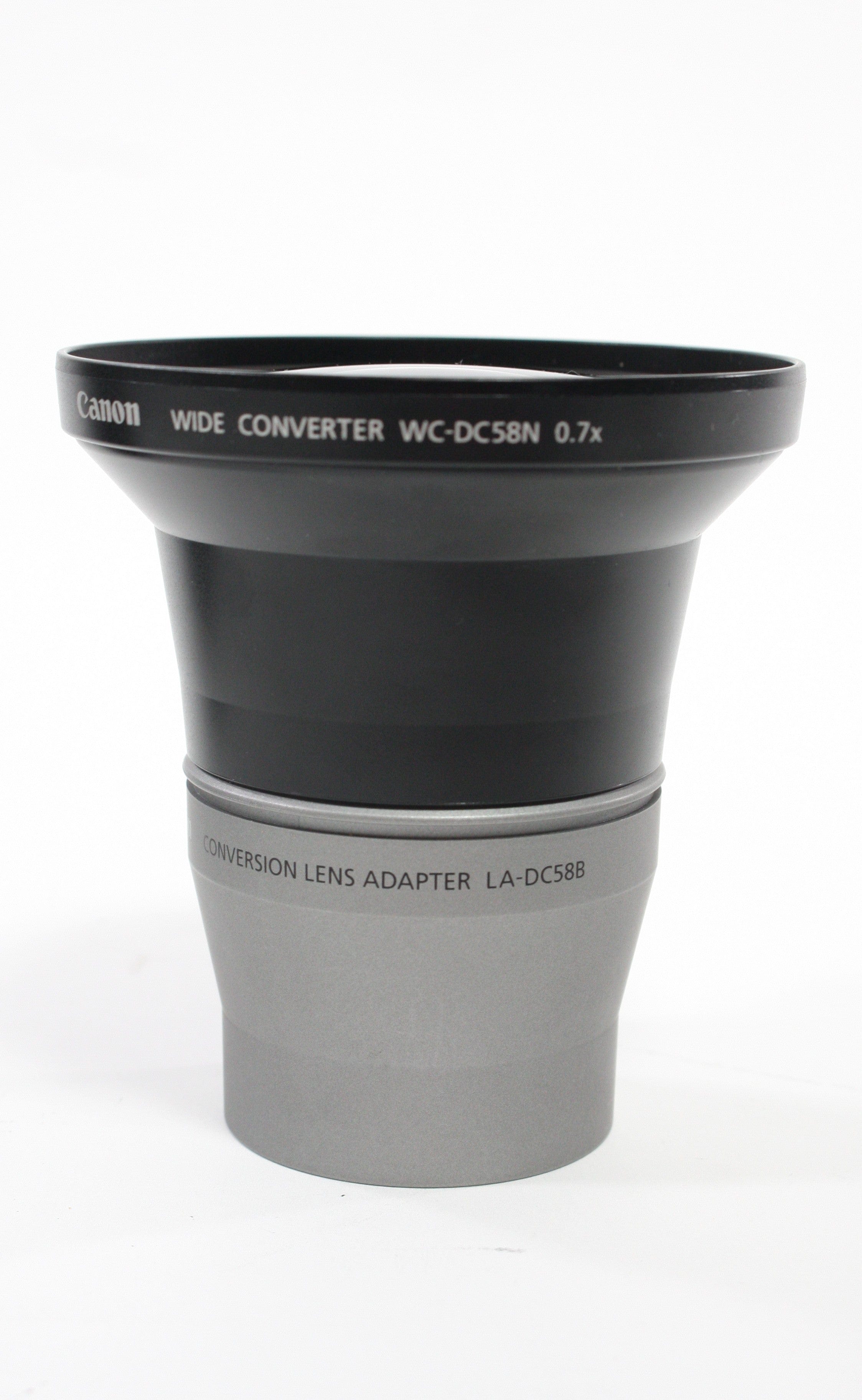 Canon Wide Converter WC-DC58N 0.7x and Conversion Lens Adapter LA-DC588