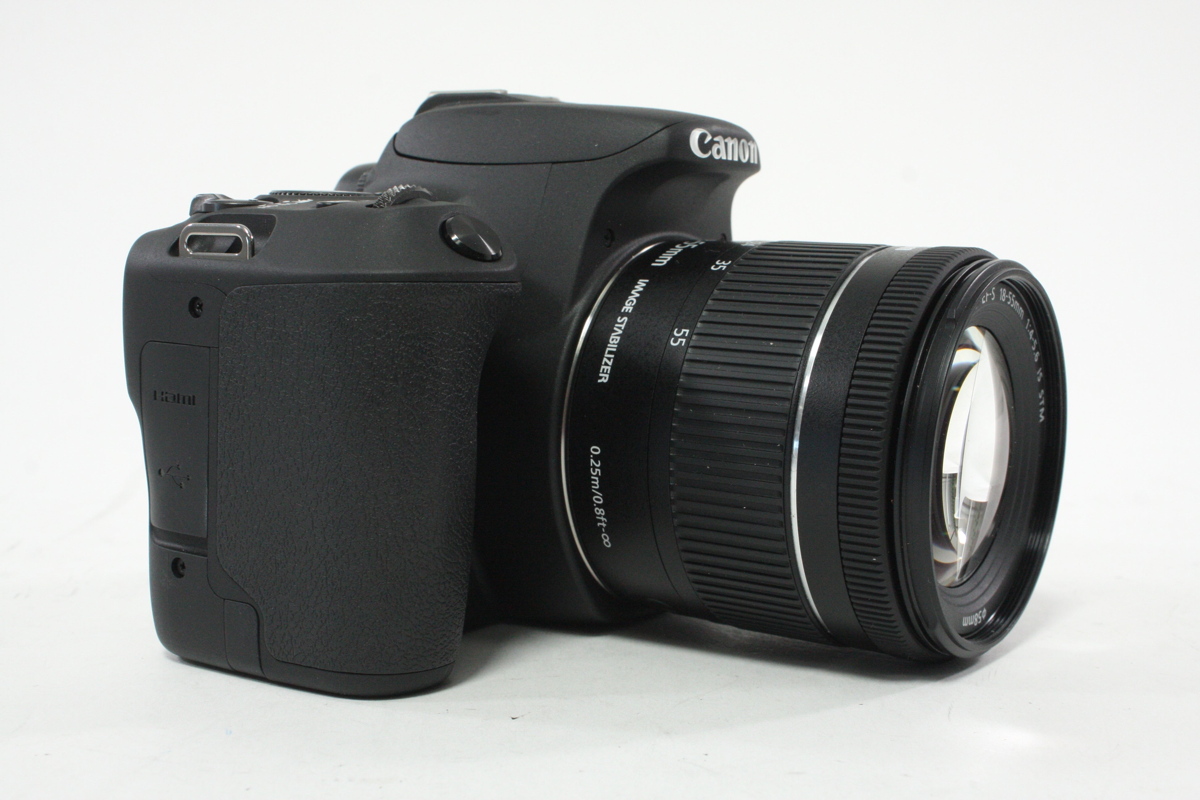 Canon EOS Rebel SL2 DSLR Camera with 18-55mm f/4-5.6 IS STM EF-S EF Mount Lens with a Shutter Count of 608