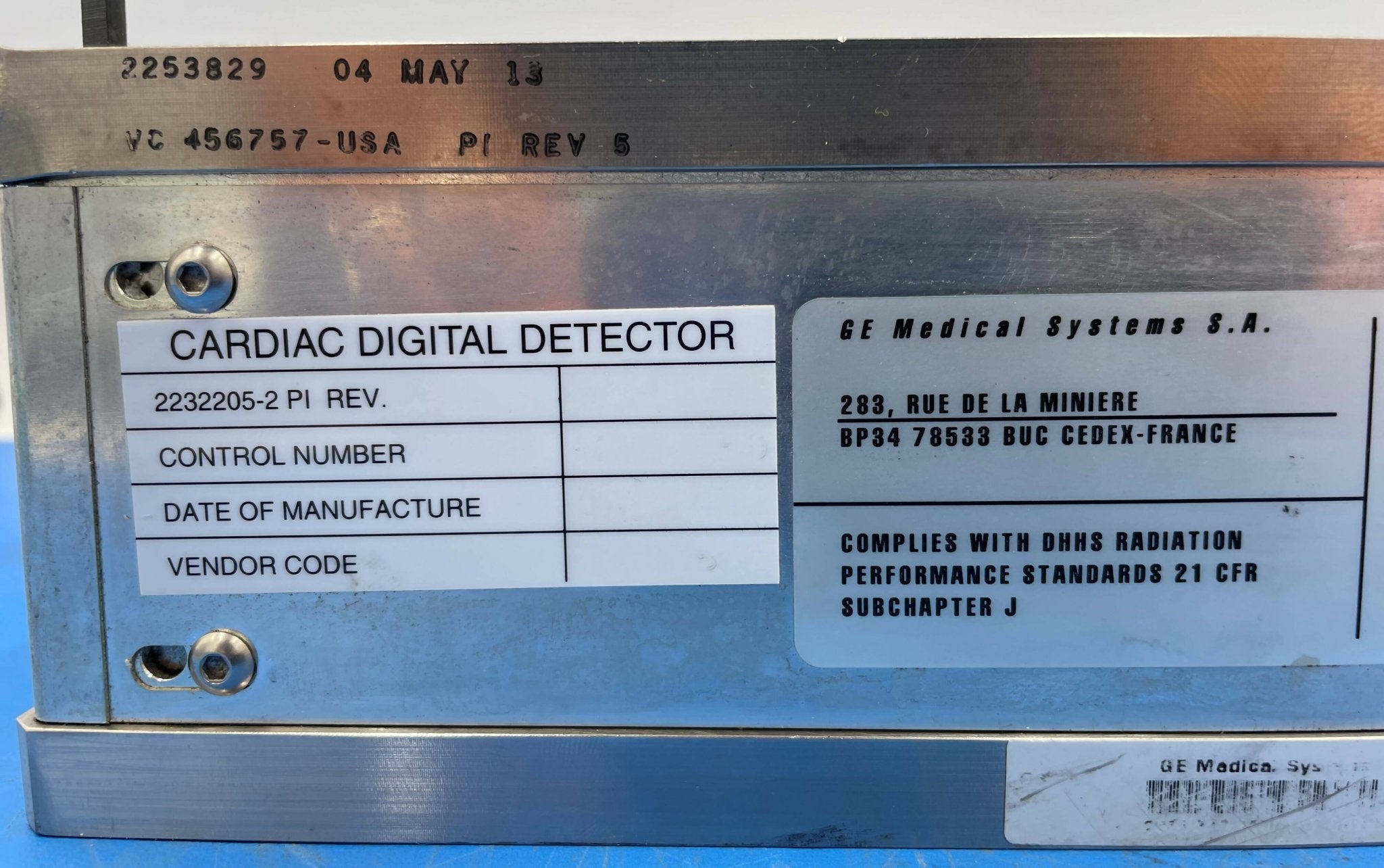 CARDIAC DIGITAL DETECTOR (2232205-2/2270465 GE