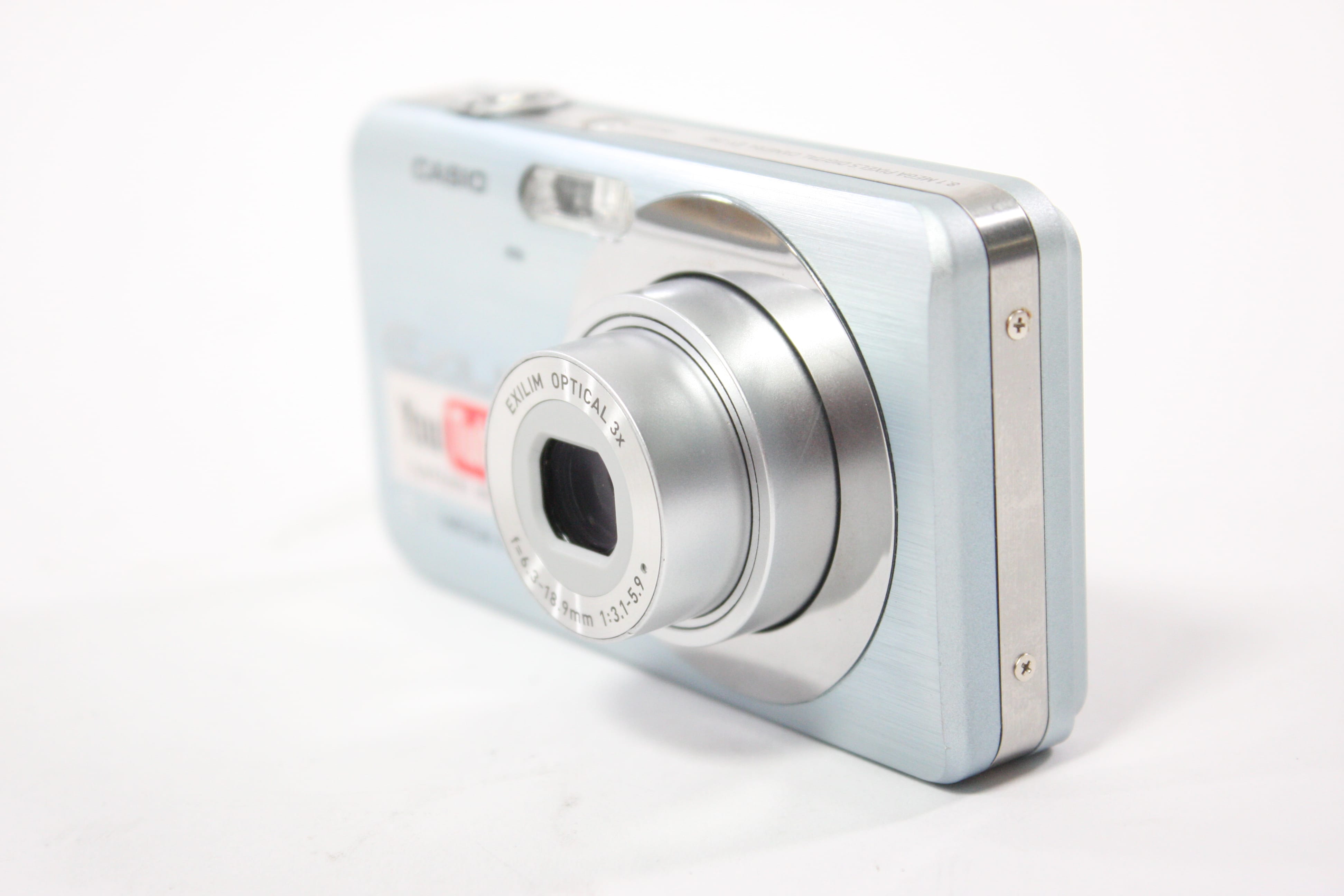 Casio EX-Z80A Digital Point and Shoot Camera 3x Zoom 8.1mp (Light Blue)