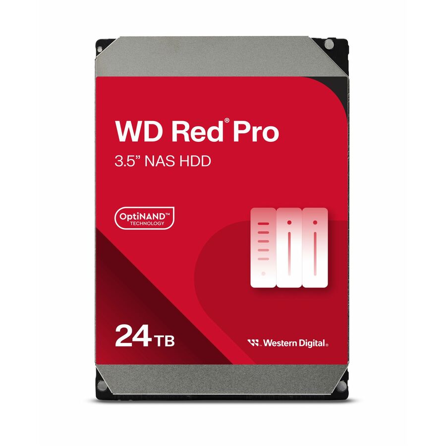 WD Red Pro WD240KFGX 24 TB Network Hard Drive - 3.5" Internal - SATA (SATA/600 - Conventional Magnetic Recording (CMR Method