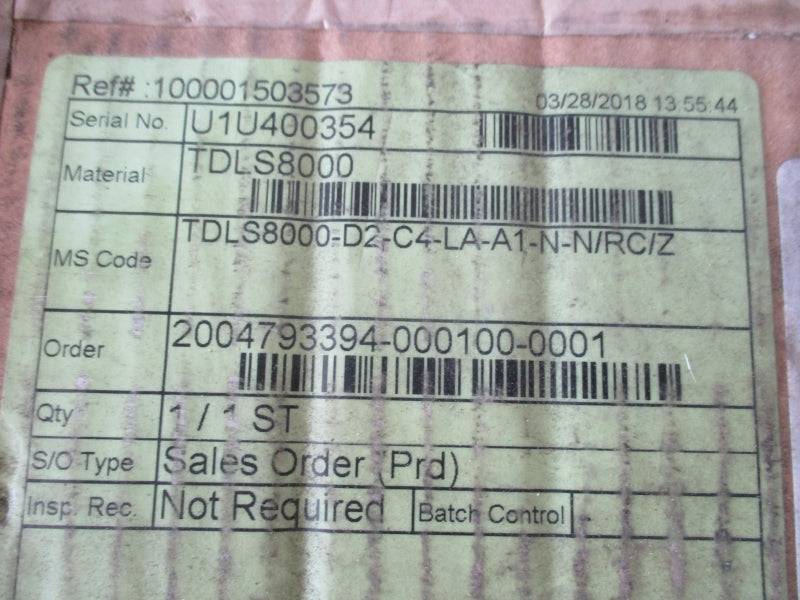 YOKOGAWA TDLS8000-D2-C4-LAA1-N-N/RC/Z (PKG OF 2) NSMP