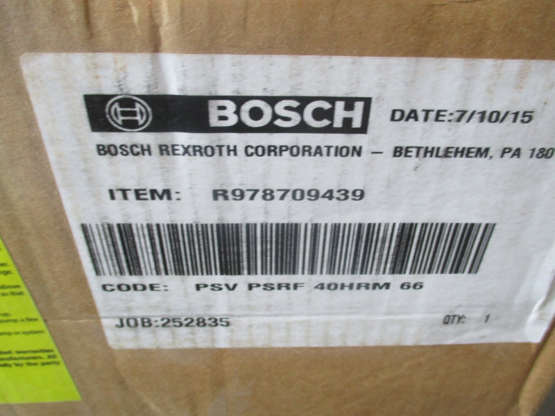 BOSCH VANE PUMP PSVPSRF40HRM66 R978709439 NSMP
