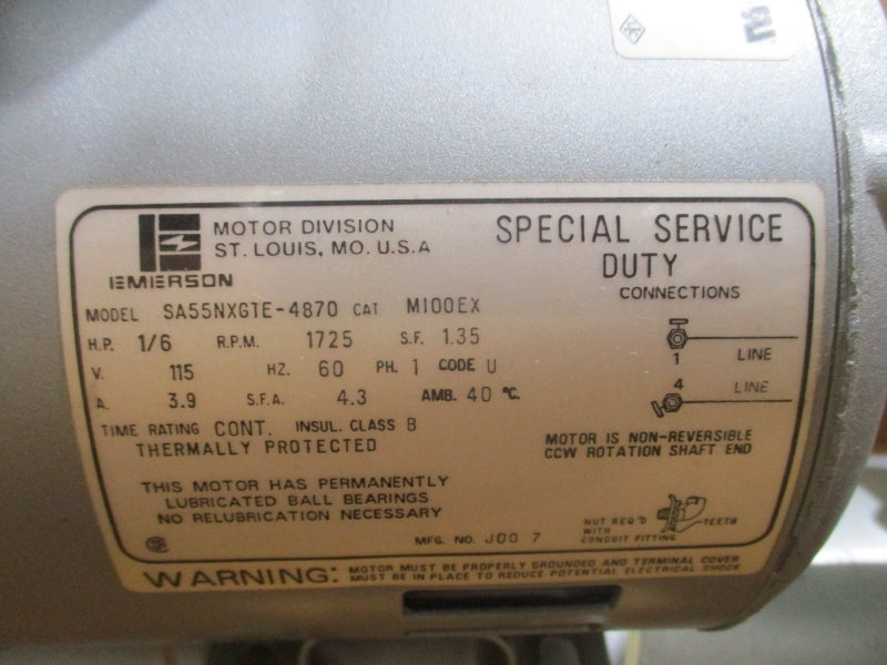 GAST 1LAA-11T-M100X 115V 3.9A NSMP