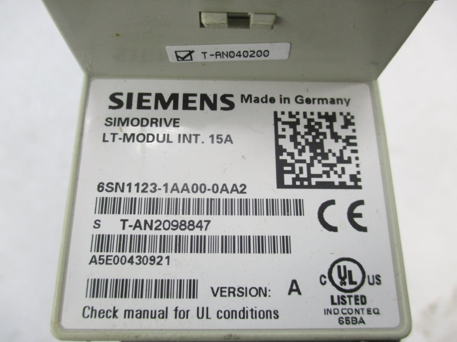 SIEMENS 6SN1123-1AA00-0AA2 15A UNMP