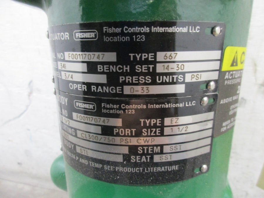 FISHER 667 EZ 0-33PSI 1 1/2" NSNP