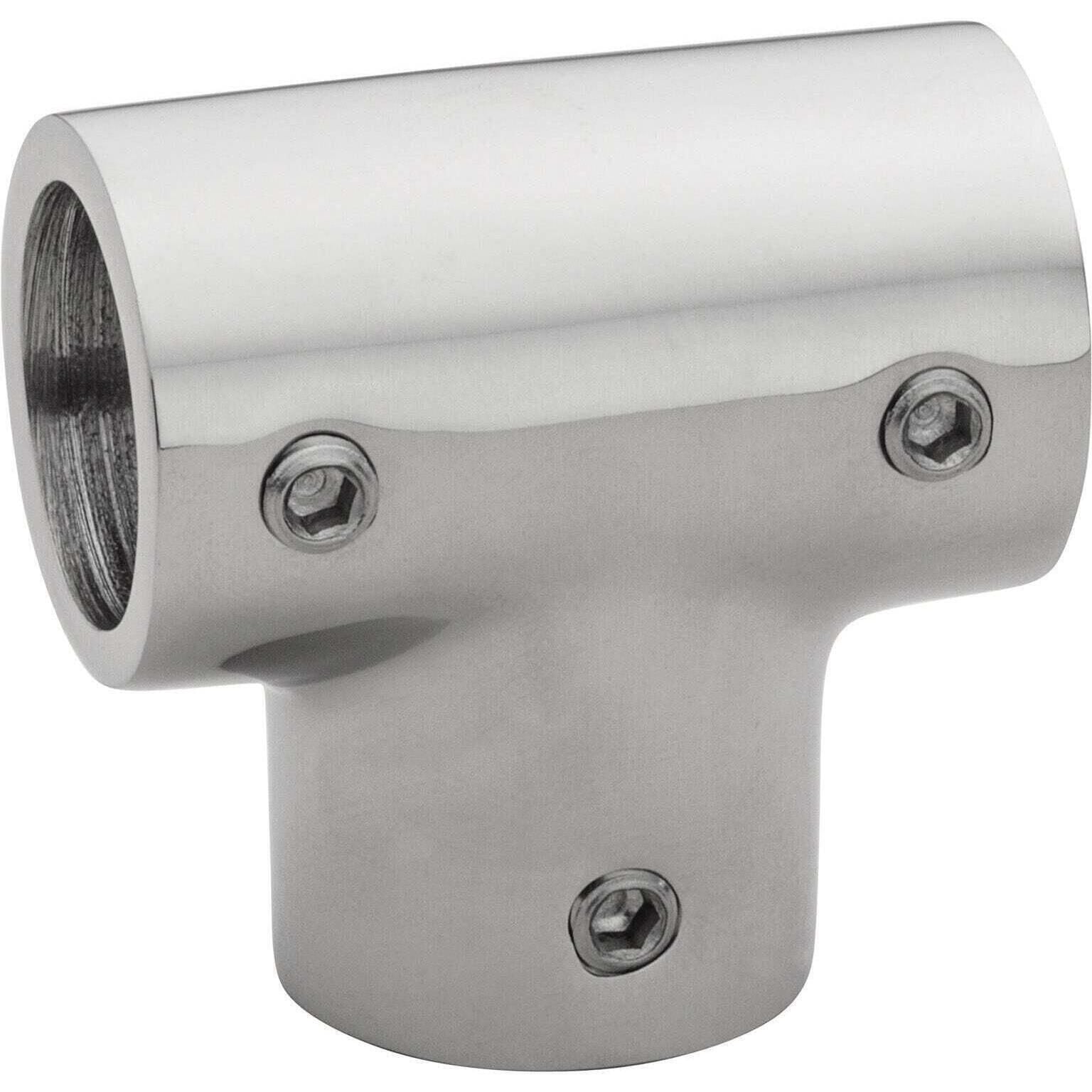 Whitecap 6143C 1" O.D. 90° SS Tee Rail Fitting