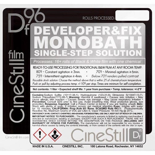 Cinestill Df96 Monobath Black and White Chemistry