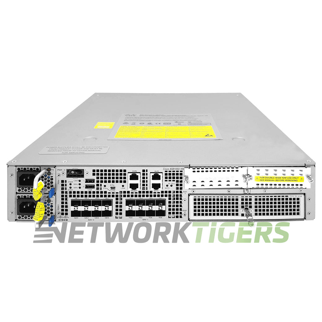 NEW Cisco ASR1002-HX 4x 1GB SFP 4x 10GB SFP+ 1x Open EPA Slot Router