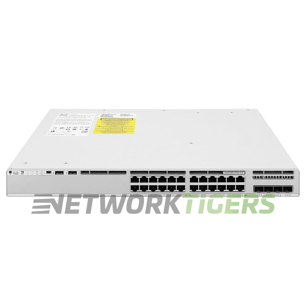 NEW Cisco C9200L-24P-4G-E 24x 1GB PoE+ RJ-45 4x 1GB SFP Switch