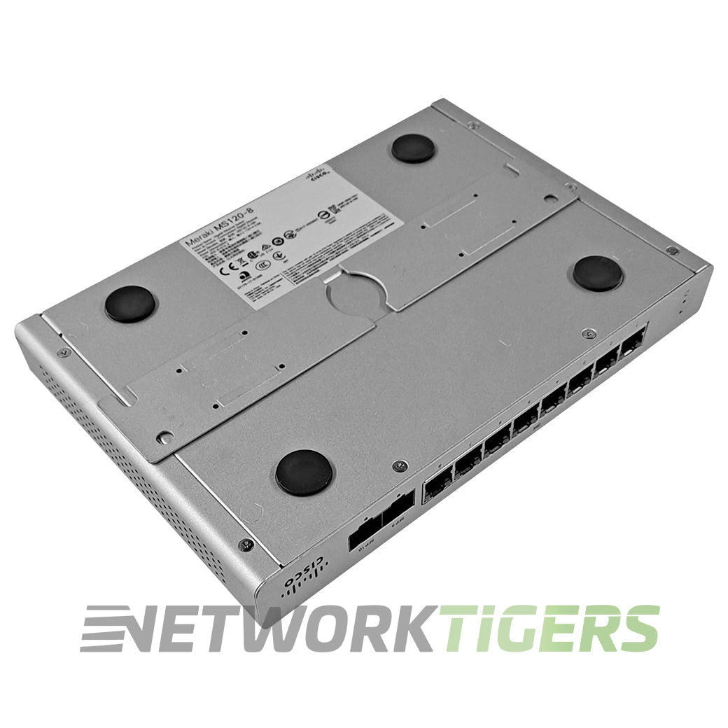 NEW Cisco Meraki MS120-8-HW 8x 1GB RJ45 2x 1GB SFP Unclaimed Switch