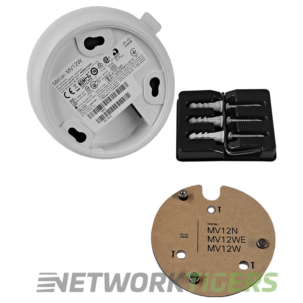 Cisco Meraki MV12W-HW 256GB Wide Angle Mini Dome Camera