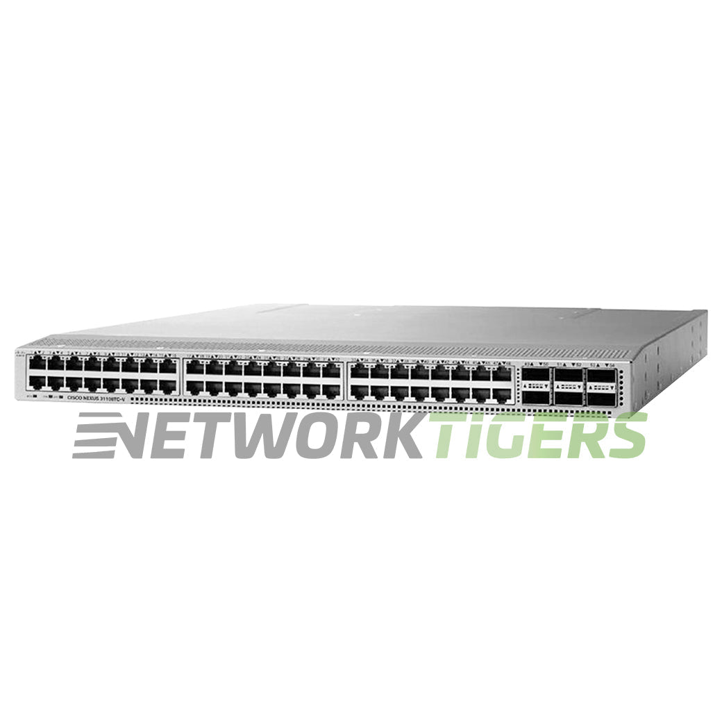 Cisco N3K-C31108TC-V 48x 10GB Copper 6x 100GB QSFP28 Front-to-Back Air Switch