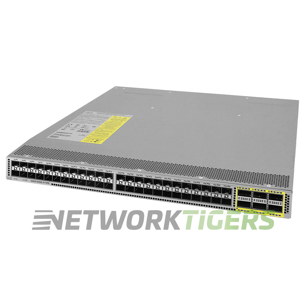 NEW Cisco N3K-C3172PQ-10GE 48x 10GB SFP+ 6x 40GB QSFP+ Back-to-Front Air Switch
