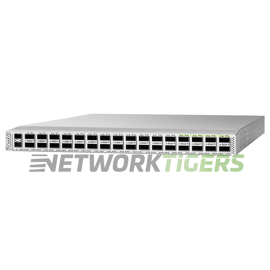 NEW Cisco N9K-C9332C Nexus 9000 32x 100GB QSFP28 2x 10GB SFP+ F-B Airflow Switch