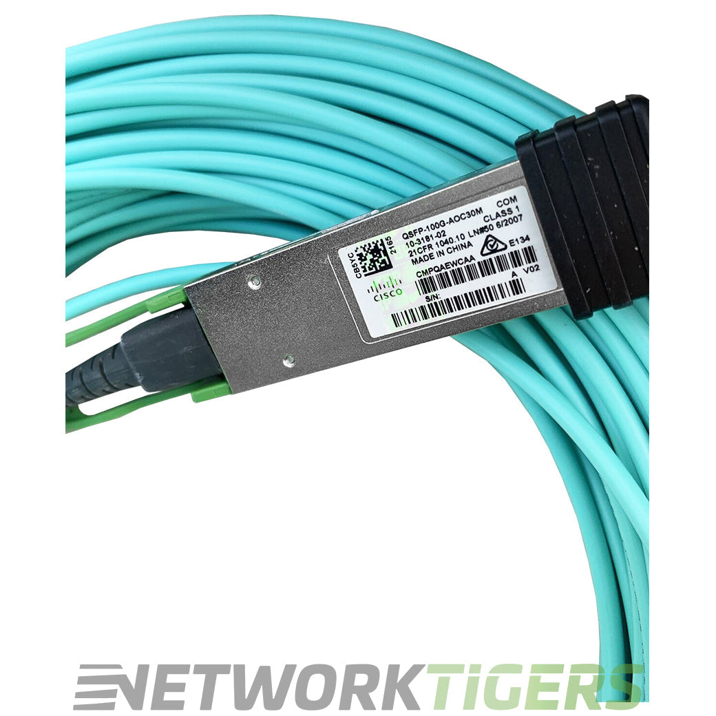 NEW Cisco QSFP-100G-AOC30M 30m 100GB QSFP28 Active Optical Cable