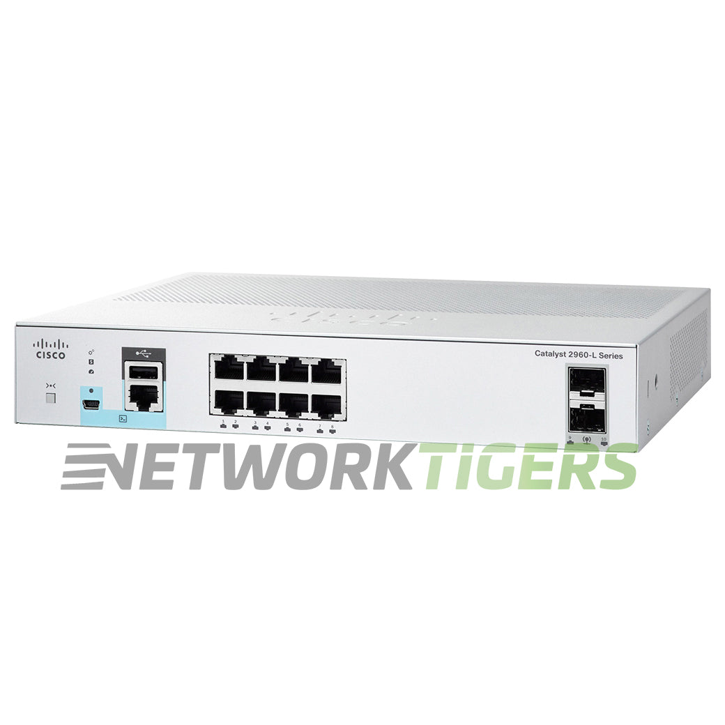 NEW Cisco WS-C2960L-8TS-LL 8x 1GB RJ45 2x 1GB SFP Switch