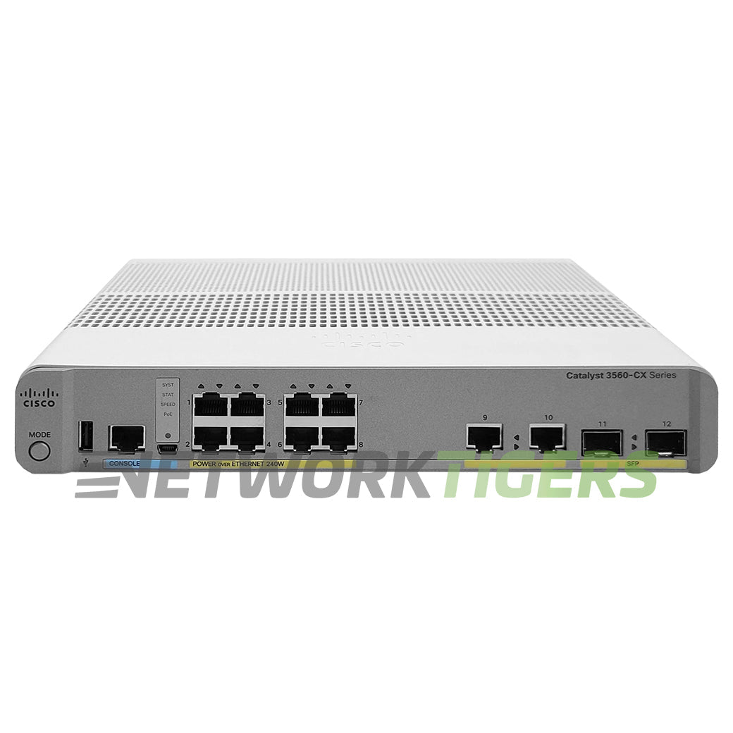 Cisco WS-C3560CX-8PC-S Catalyst 3560CX 10x 1GB (8x PoE+) RJ45 2x 1GB SFP Switch