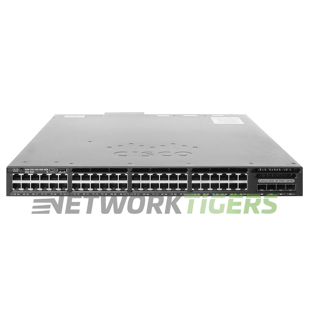 Cisco WS-C3650-48PD-E 48x 1GB PoE+ RJ45 2x 1GB SFP+ 2x 1GB SFP Switch