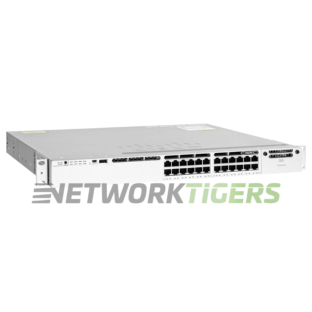 Cisco WS-C3850-24P-E Catalyst 3850 24x 1GB PoE+ RJ45 1x Exp Module Slot Switch