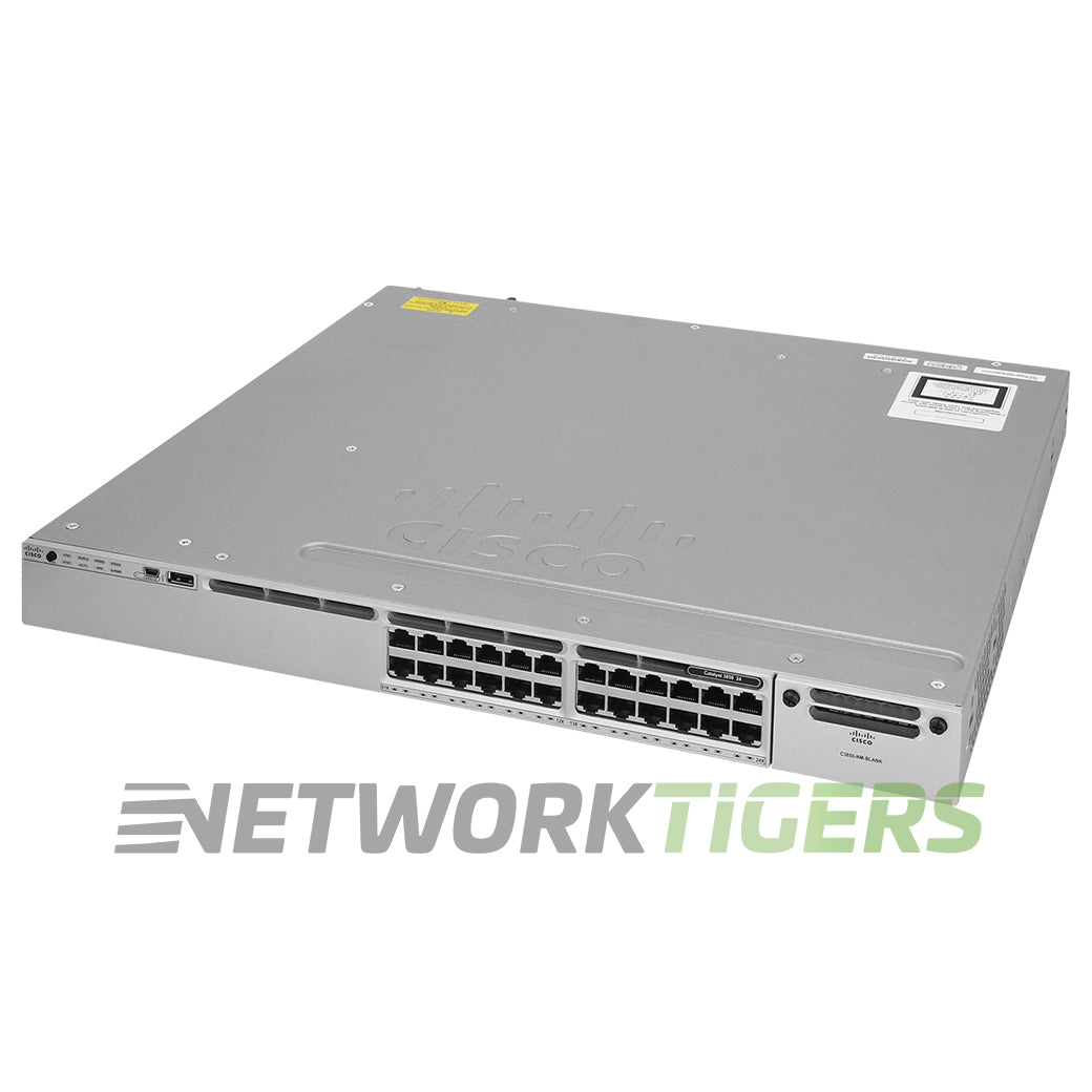 NEW Cisco WS-C3850-24T-E 24x 1GB RJ45 1x Free Expansion Module Slot Switch